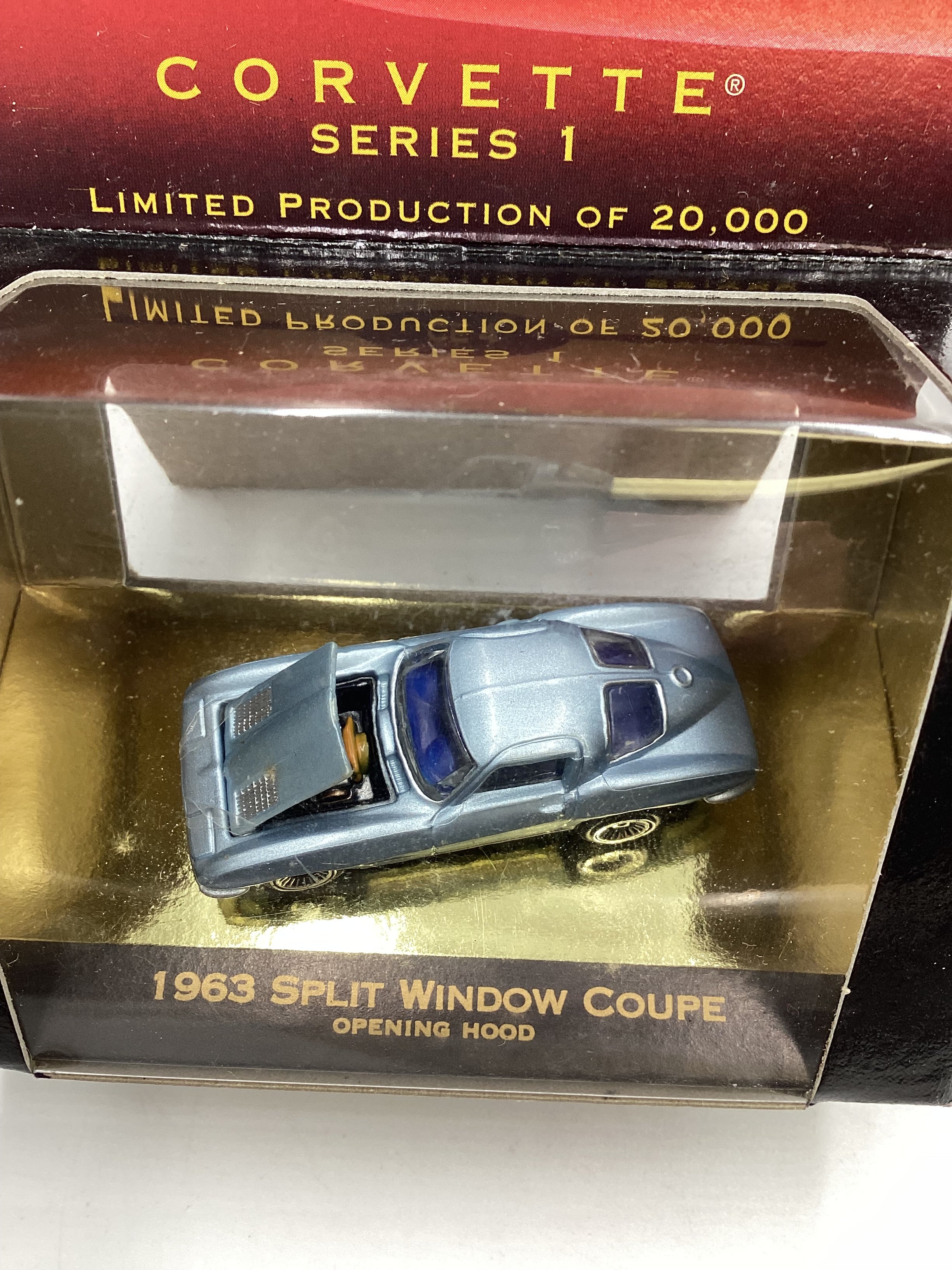 Micro Machines Collectors Edition Corvette Series 1 1963 Split Window Coupe Light Blue 1/20000 SR CE4 - Image 6