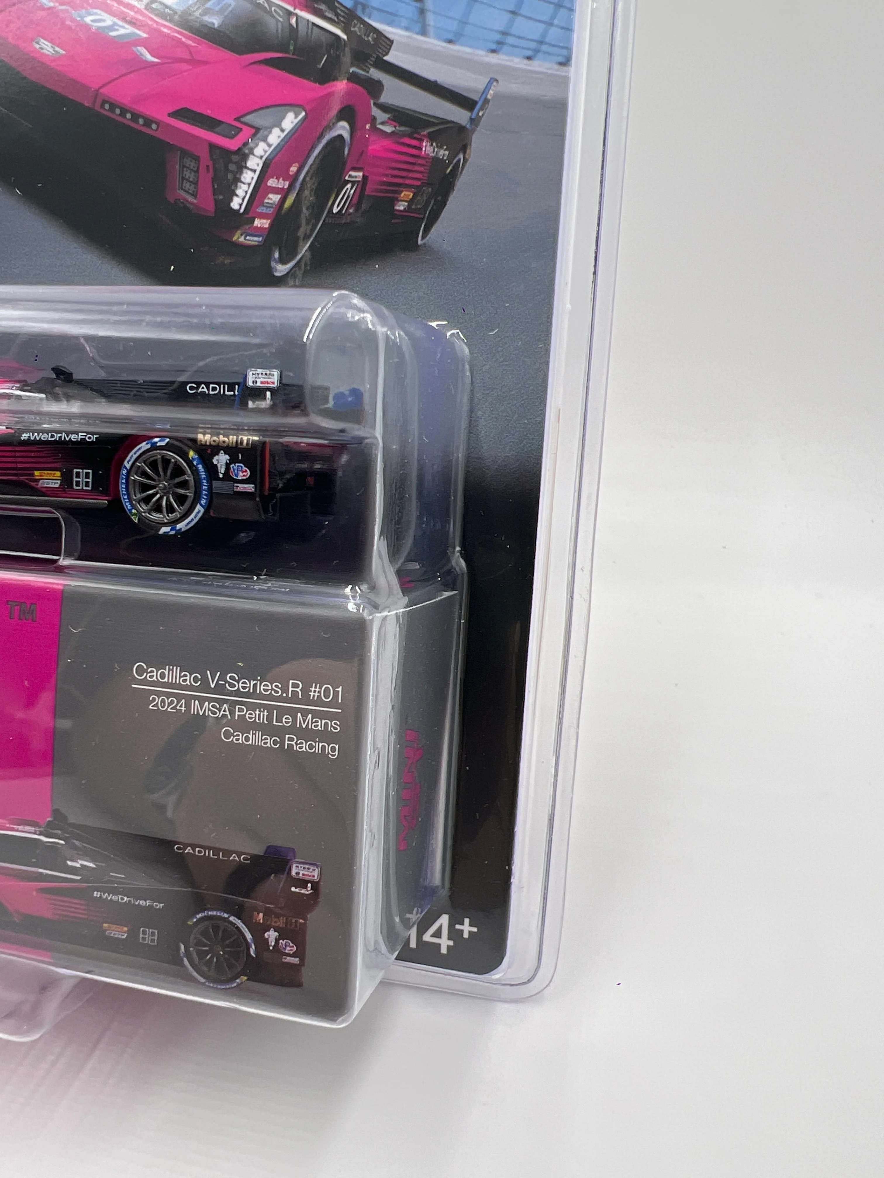 Mini GT #1010 Cadillac V-Series.R #01 2024 IMSA Petit Le Mans Cadillac Racing Pink/Black - Image 3