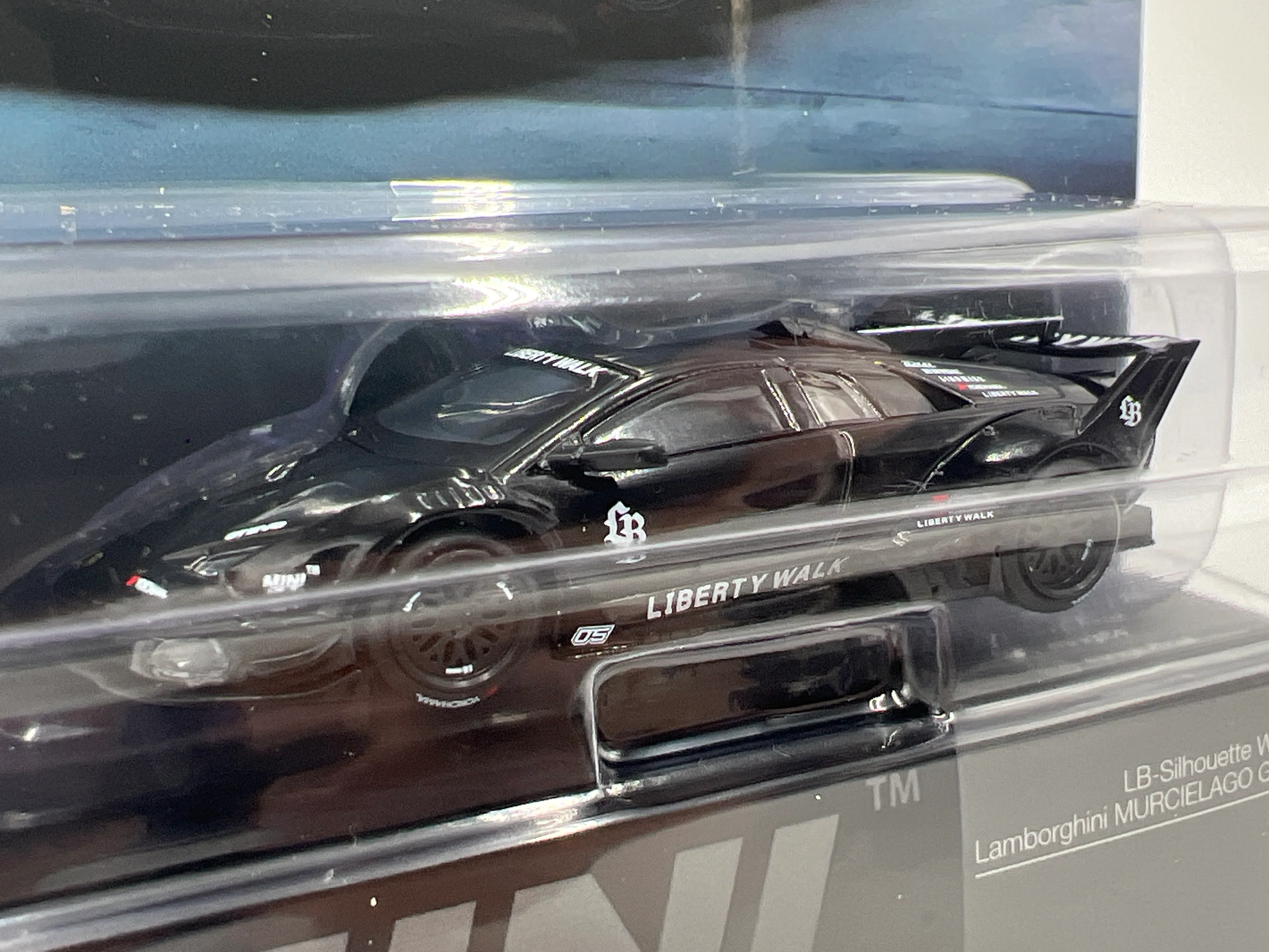 Mini GT #1053 LB-Silhouette Works Lamborghini Murcielago GT Evo Black - Image 2