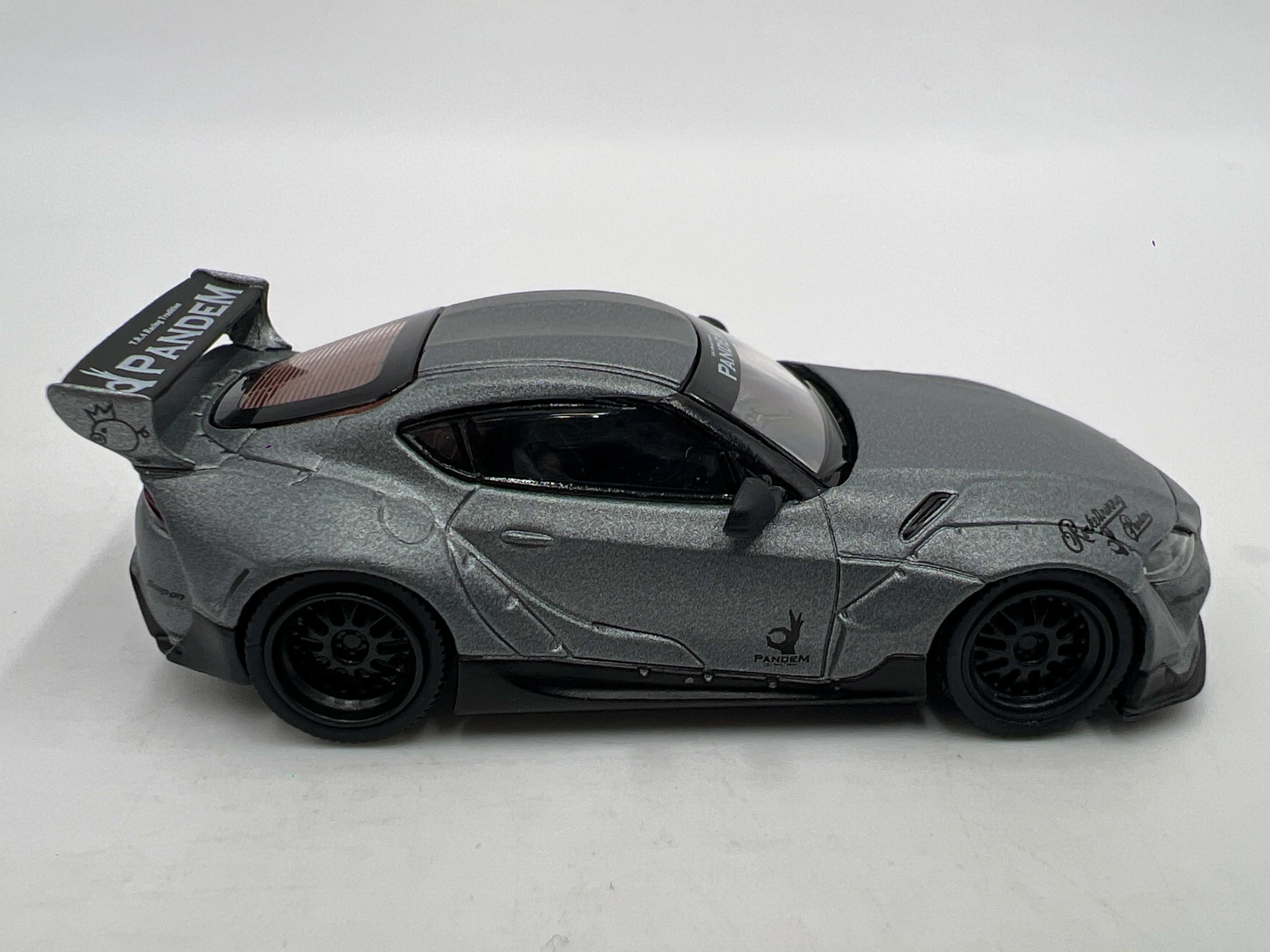 Mini GT #250 Pandem Toyota GR Supra V1.0 Gray - Image 5