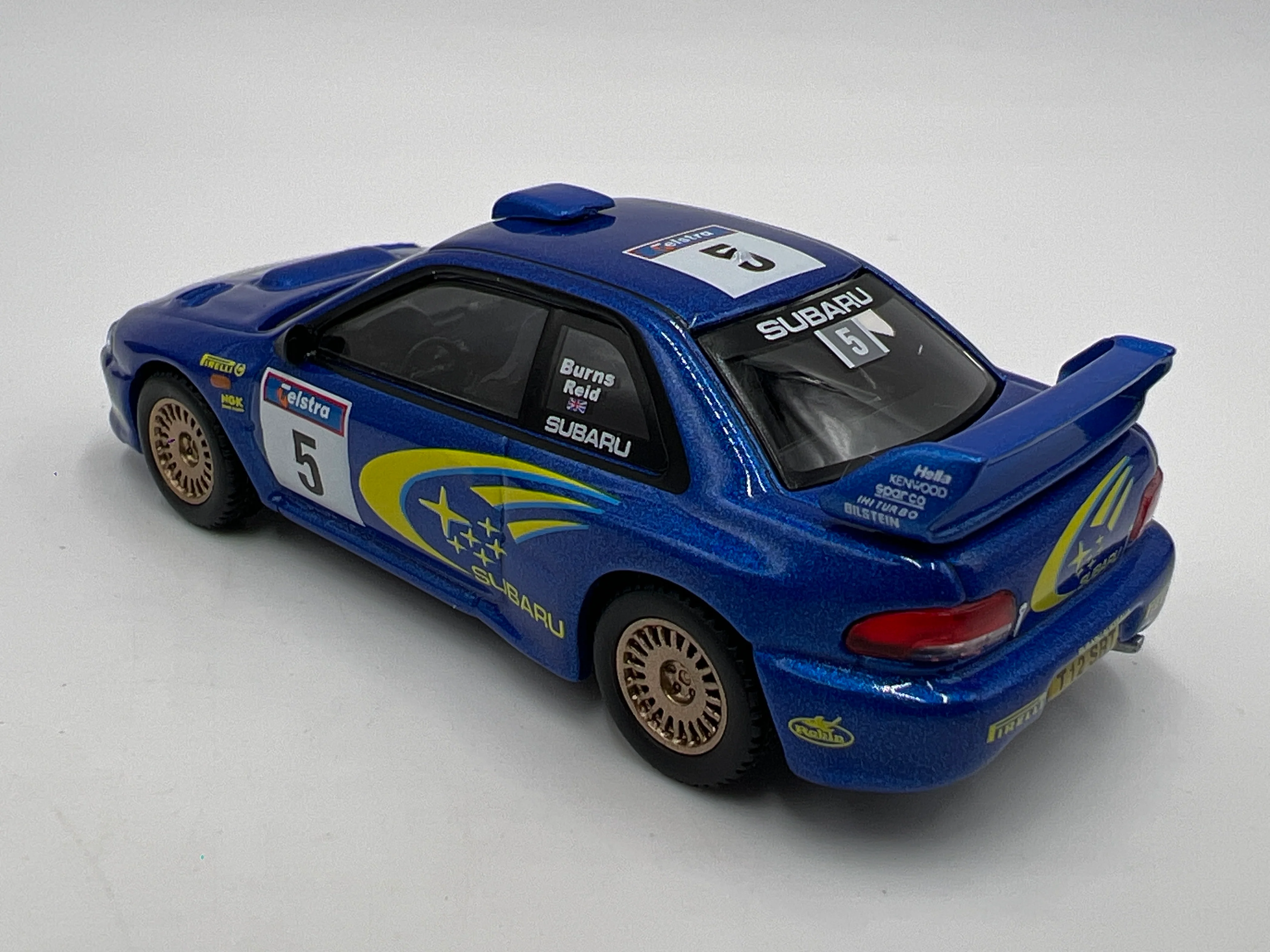 Mini GT 1:64 Box Model #986 Subaru Impreza WRC99 #5 1999 Rally Australia Winner Blue - Image 3