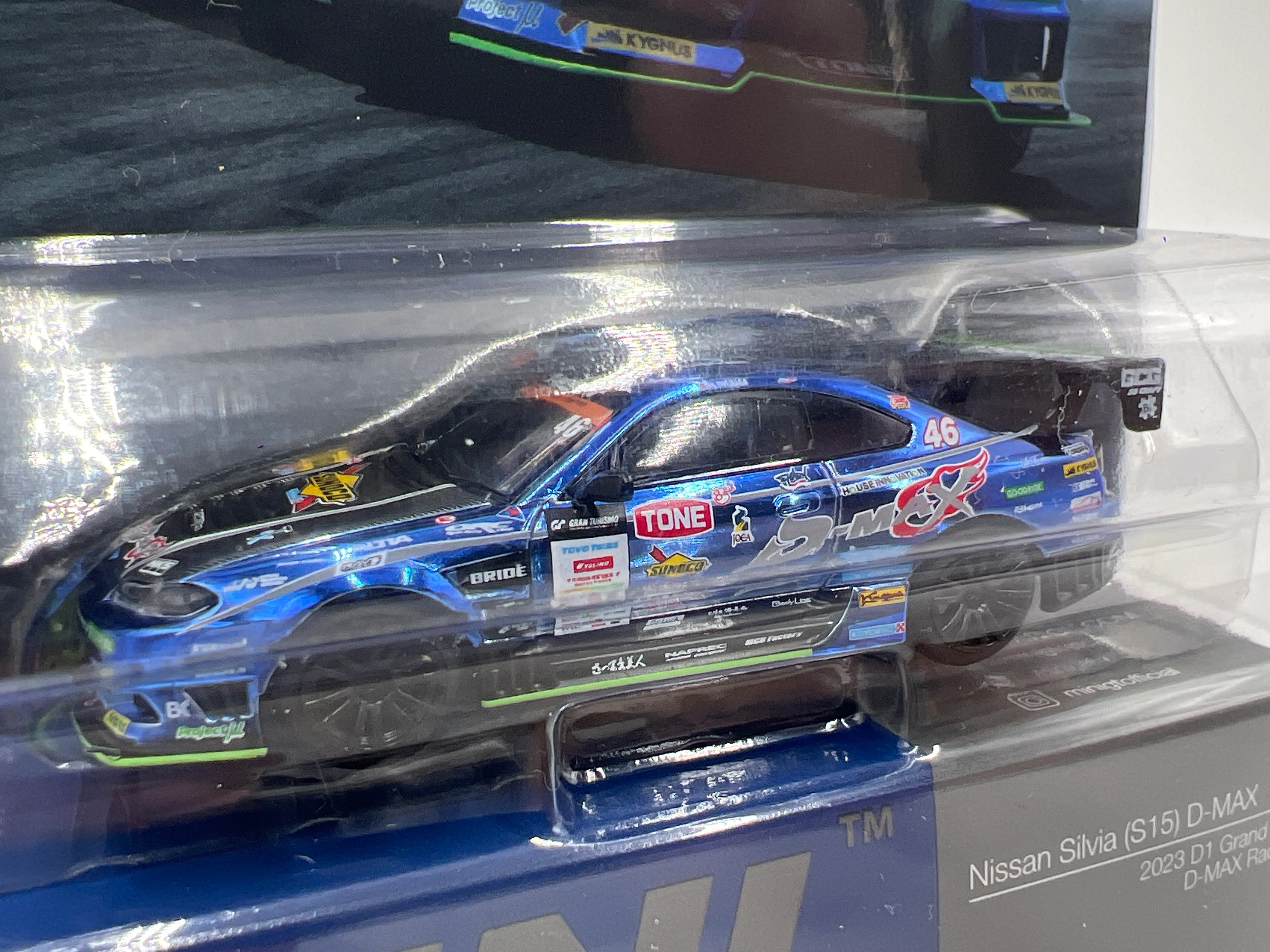 Mini GT Japan Exclusive #857 Nissan Silvia S15 D-Max #46 2023 D1 Grand Prix Blue - Image 2