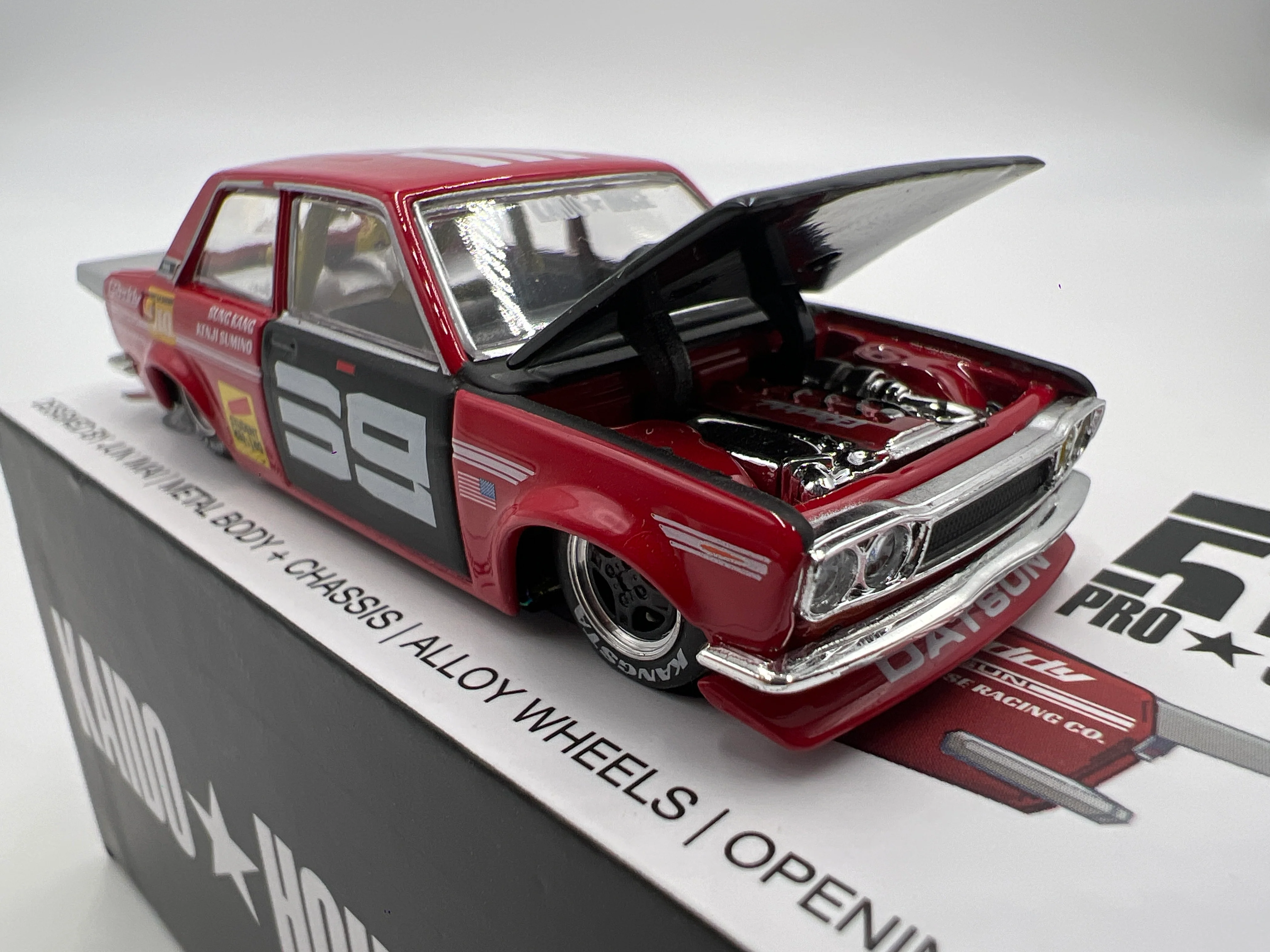 Mini GT Kaido House #003 Datsun 510 Pro Street SK510 Red - Image 3