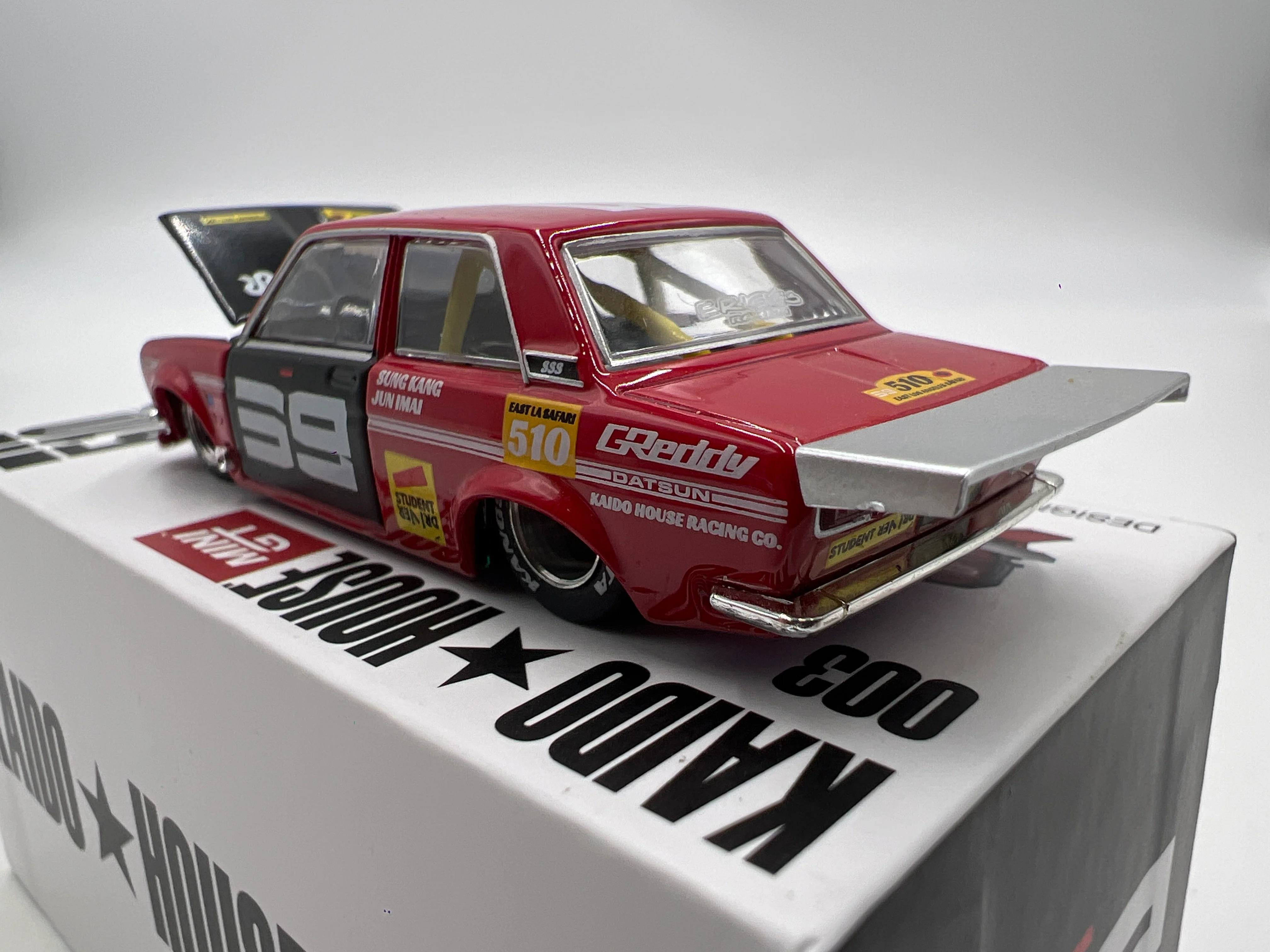 Mini GT Kaido House #003 Datsun 510 Pro Street SK510 Red - Image 4