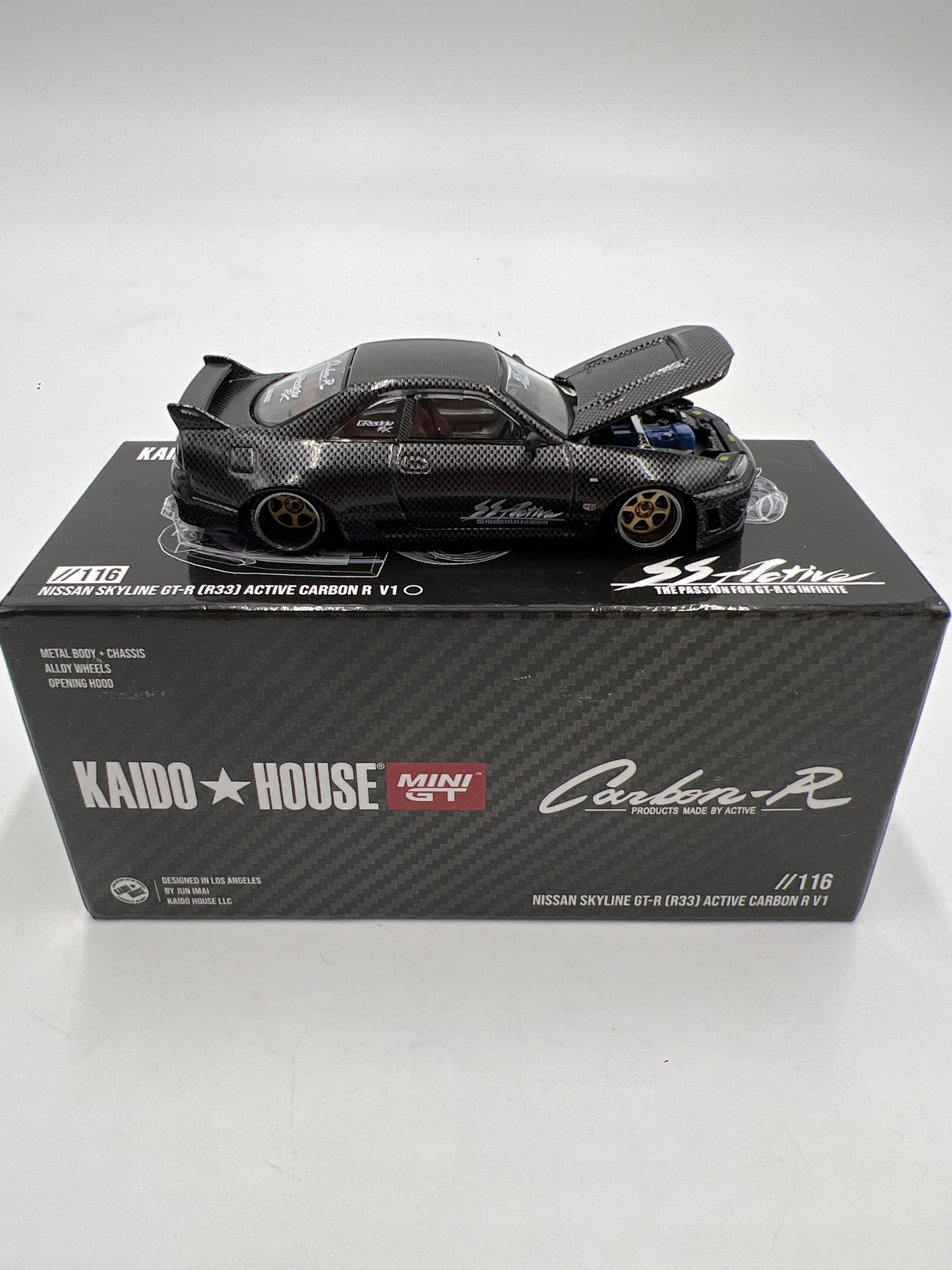 Mini GT Kaido House #116 Nissan Skyline GT-R R33 Active Carbon R V1 - Image 2