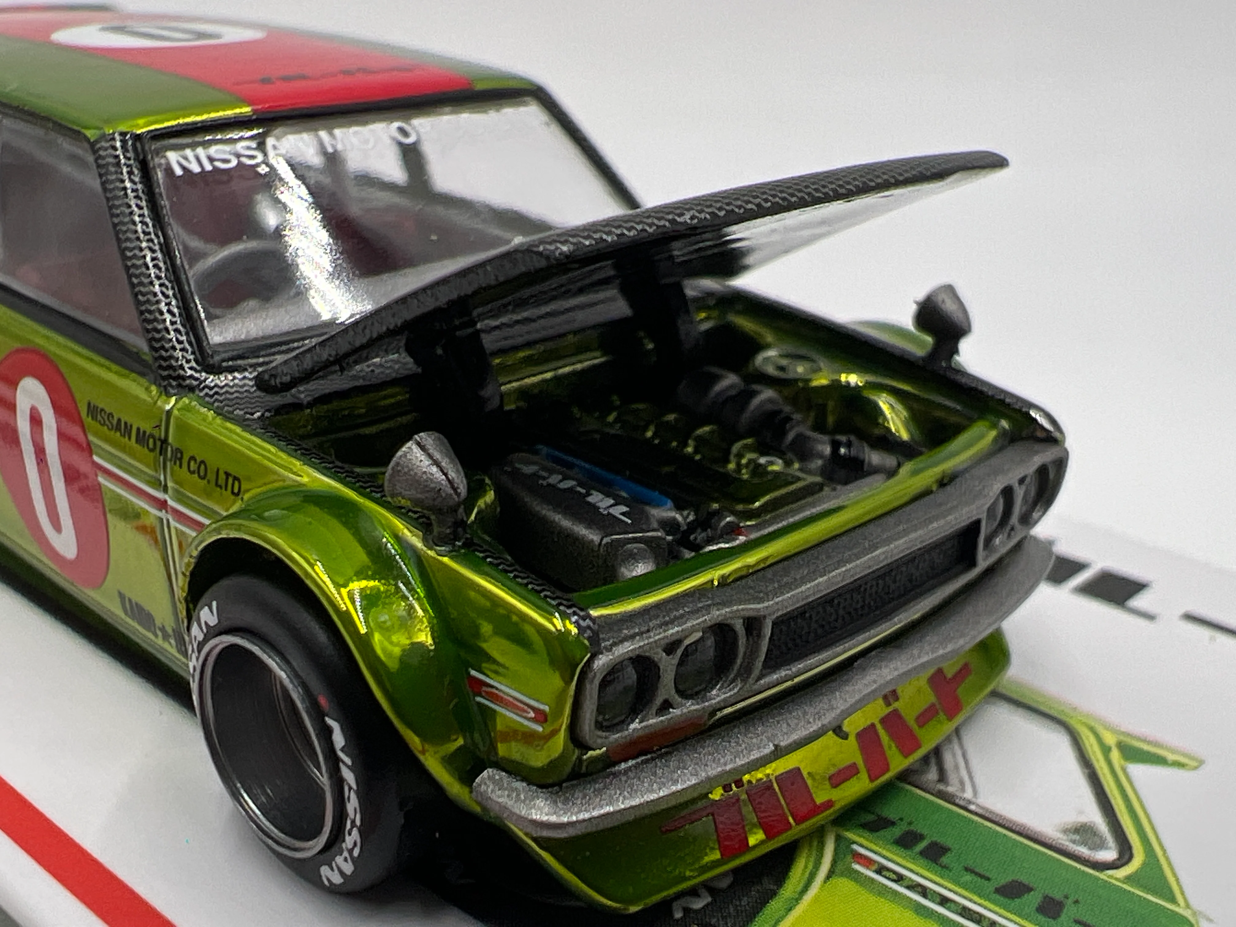 Mini GT Kaido House #164 Datsun Kaido 510 Wagon OG Flow Yellow - Image 4