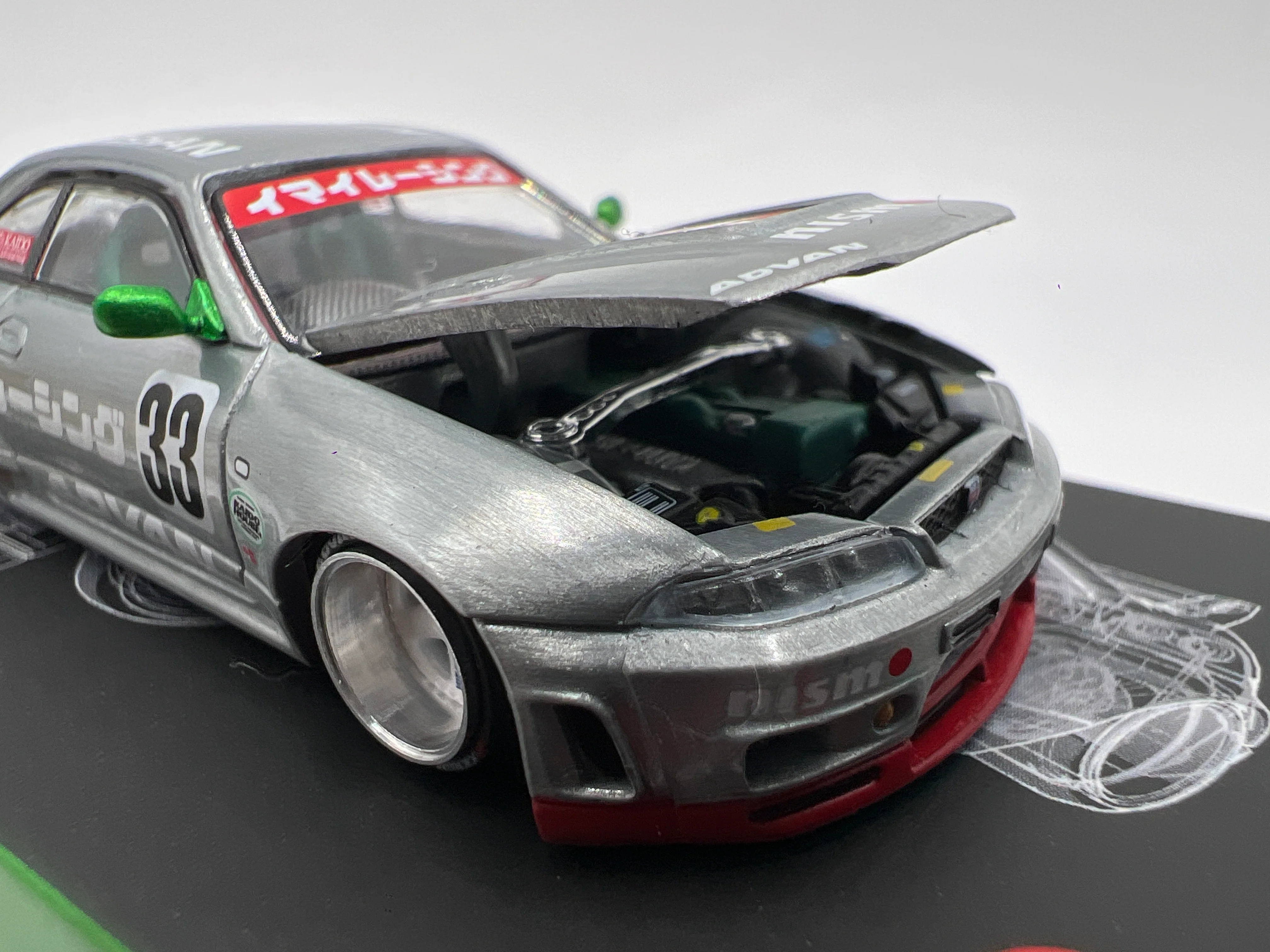 Mini GT Kaido House #150 CHASE Nissan Skyline GT-R R33 Imai Racing V1 - Image 5