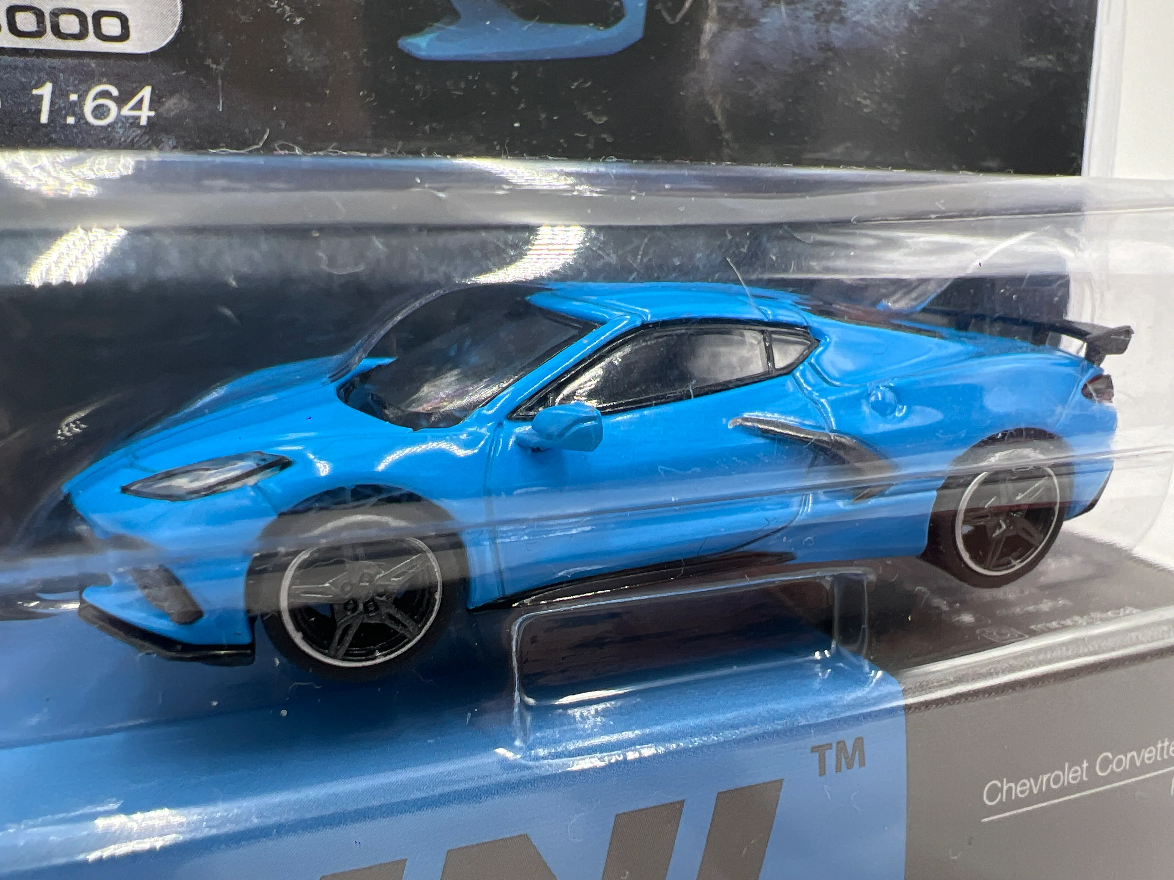 Mini GT Mijo Exclusives #251 Chevrolet Corvette Stingray Blue - Image 3