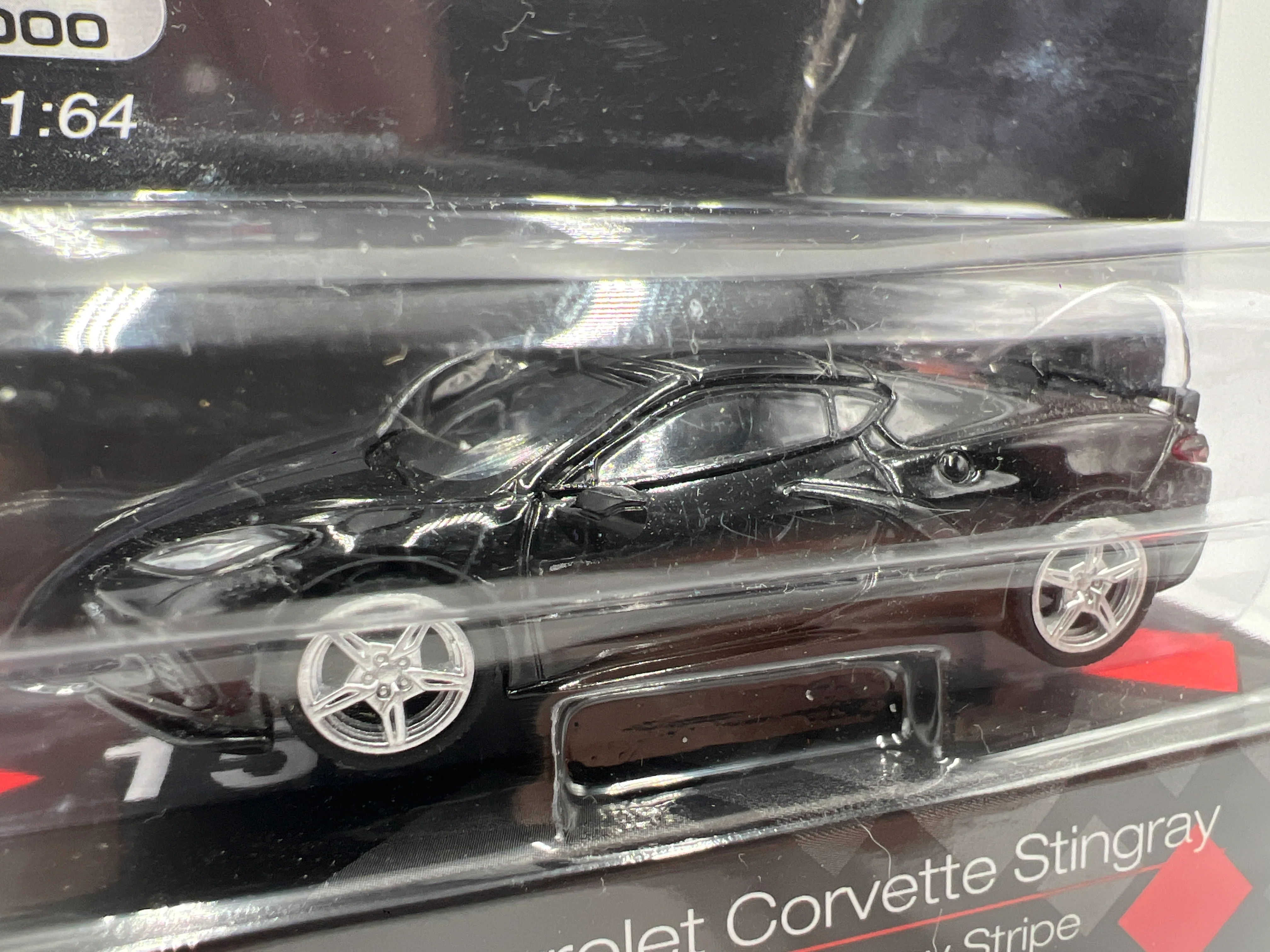 Mini GT Mijo Exclusives #153 Chevrolet Corvette Stingray Black - Image 3