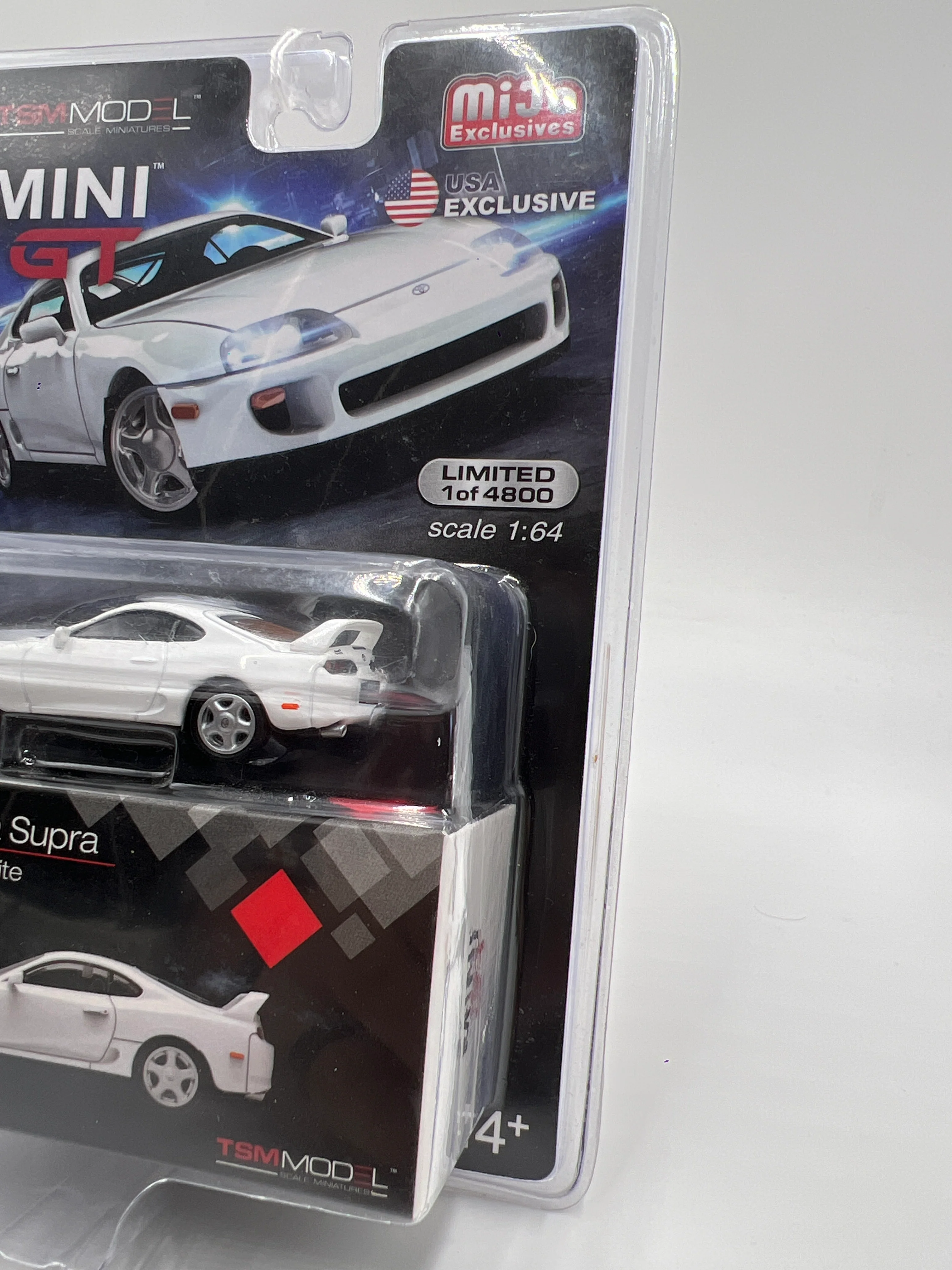 Mini GT Mijo Exclusives #14 Toyota Supra White USA Exclusive - Image 4