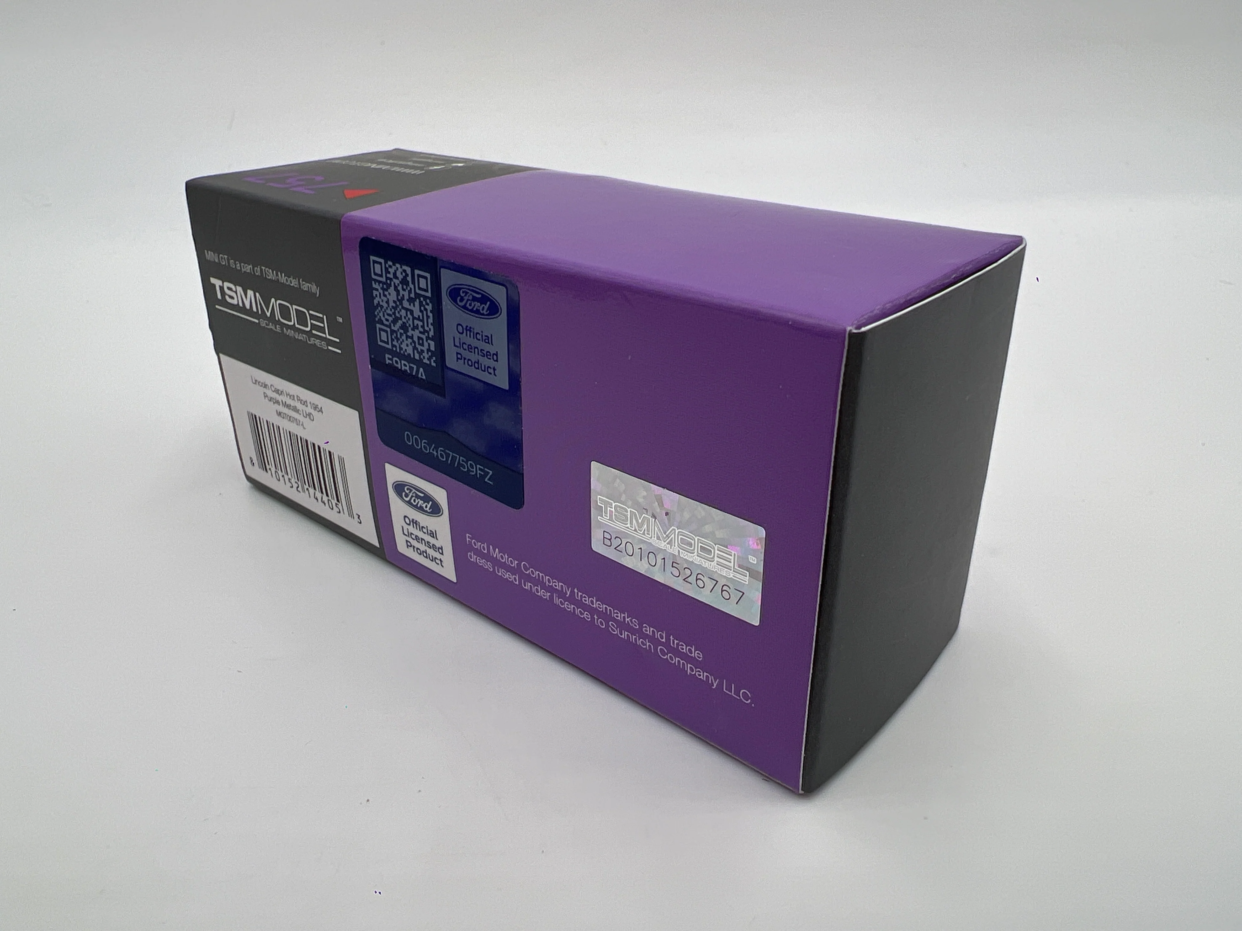 Mini GT Mijo Exclusives #757 Lincoln Capri Hot Rod 1954 Purple Opened - Image 8