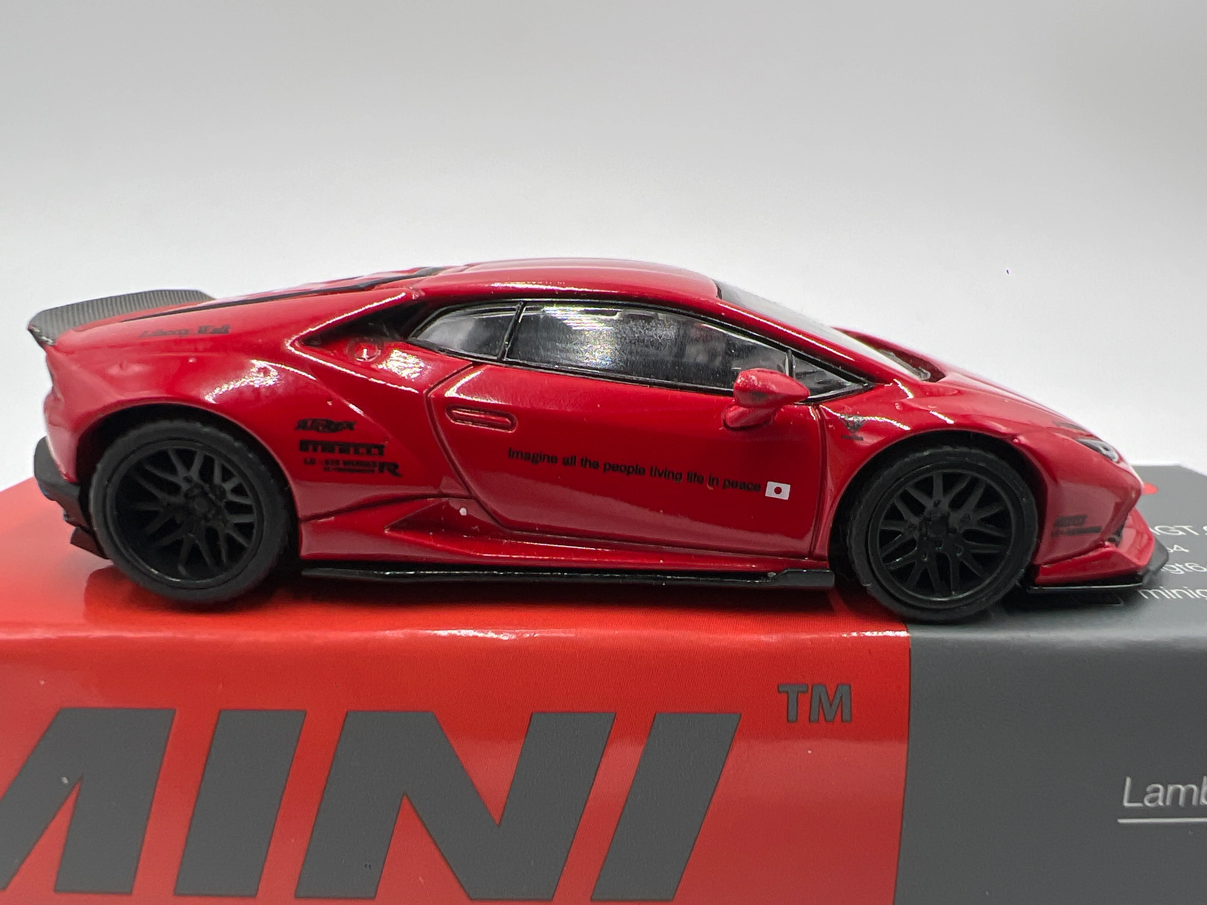Mini GT Mijo Exclusives #375 LB Works Lamborghini Huracan Red - Image 5