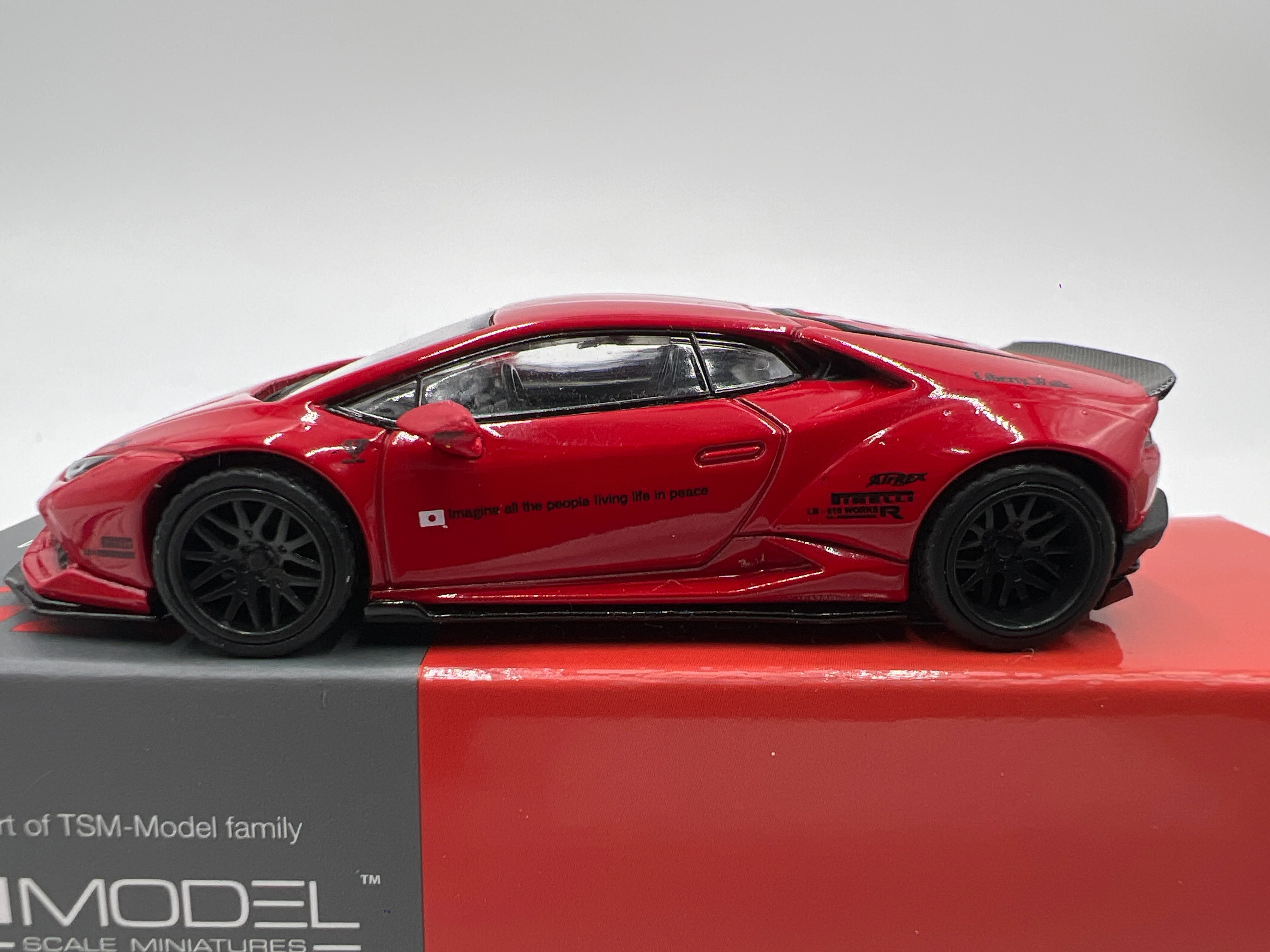 Mini GT Mijo Exclusives #375 LB Works Lamborghini Huracan Red - Image 6