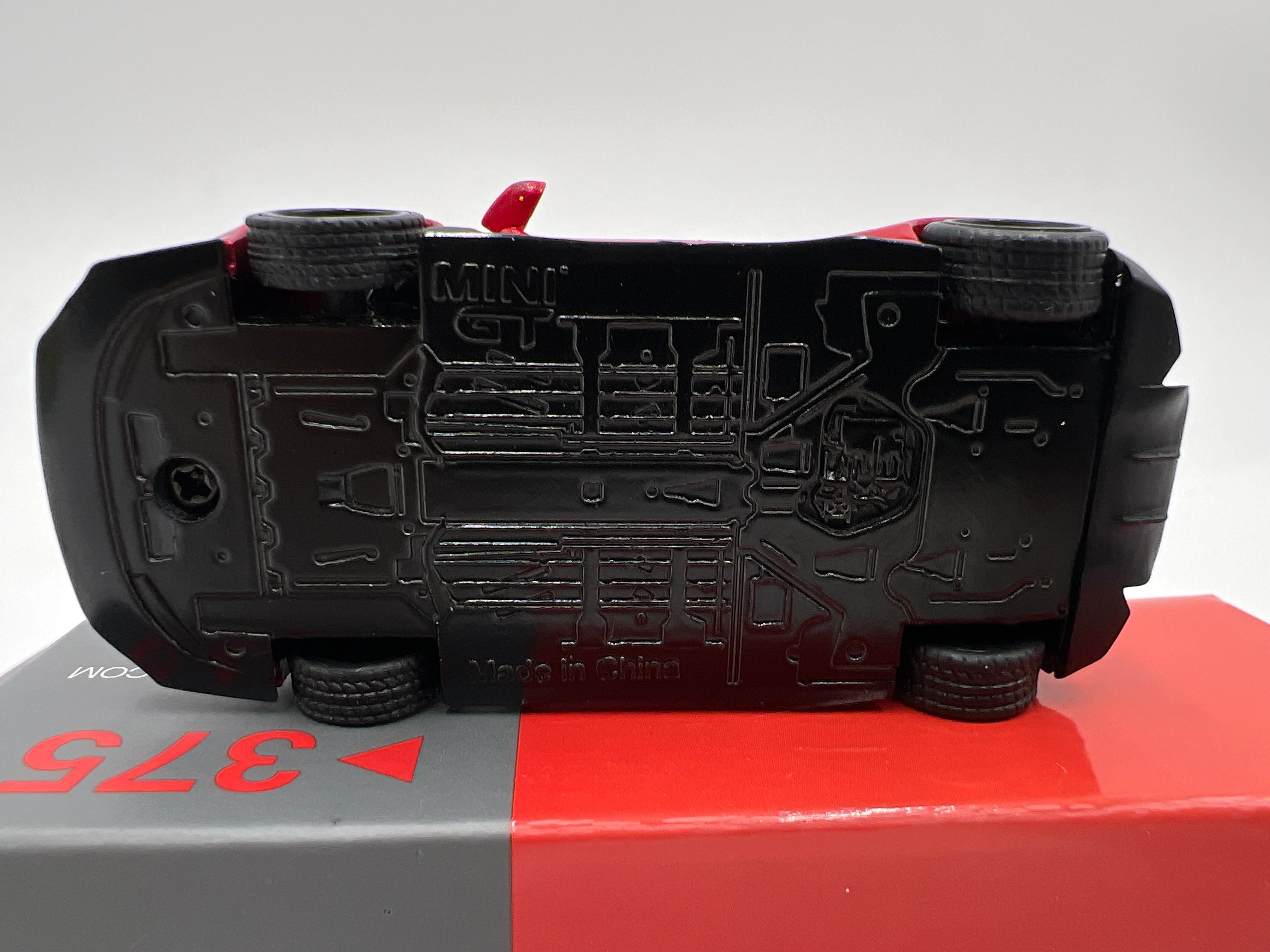Mini GT Mijo Exclusives #375 LB Works Lamborghini Huracan Red - Image 7