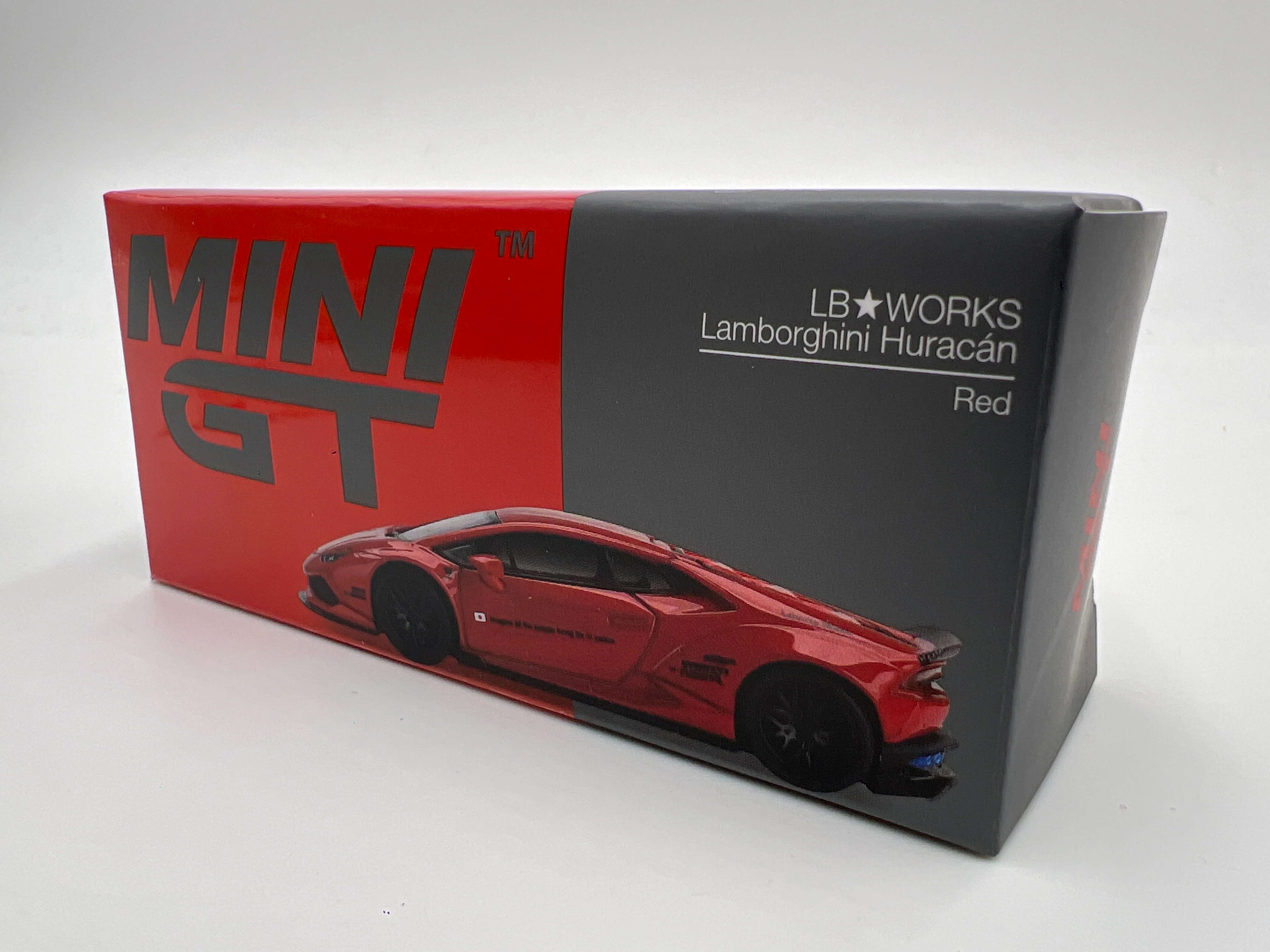 Mini GT Mijo Exclusives #375 LB Works Lamborghini Huracan Red - Image 8