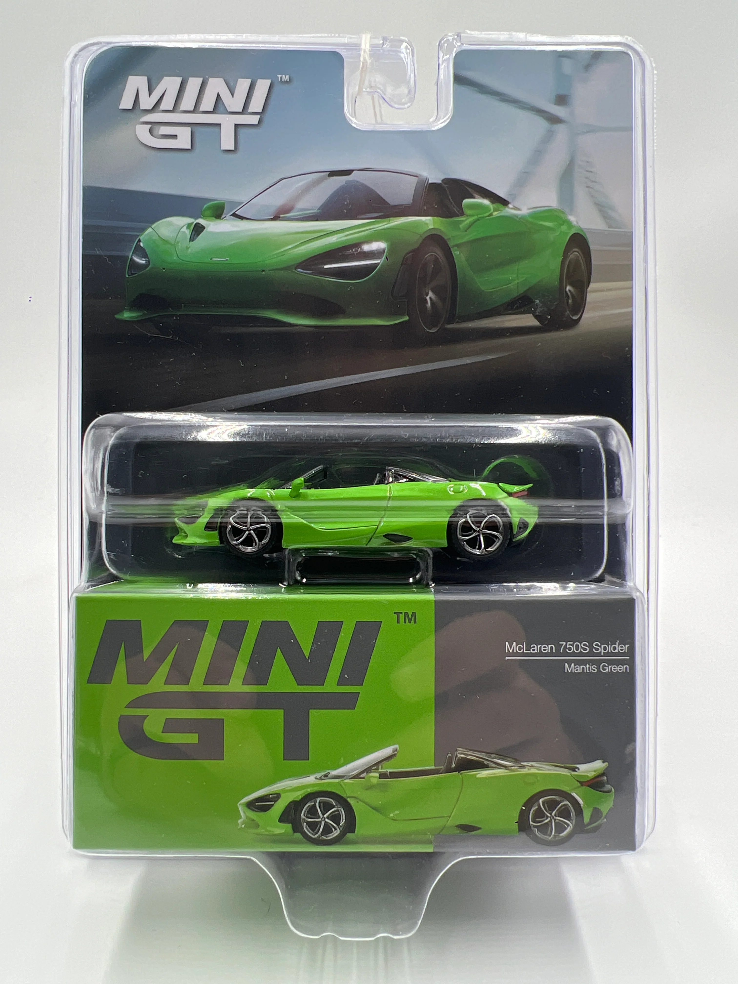 Mini GT #783 McLaren 750S Spider Green - Image 2