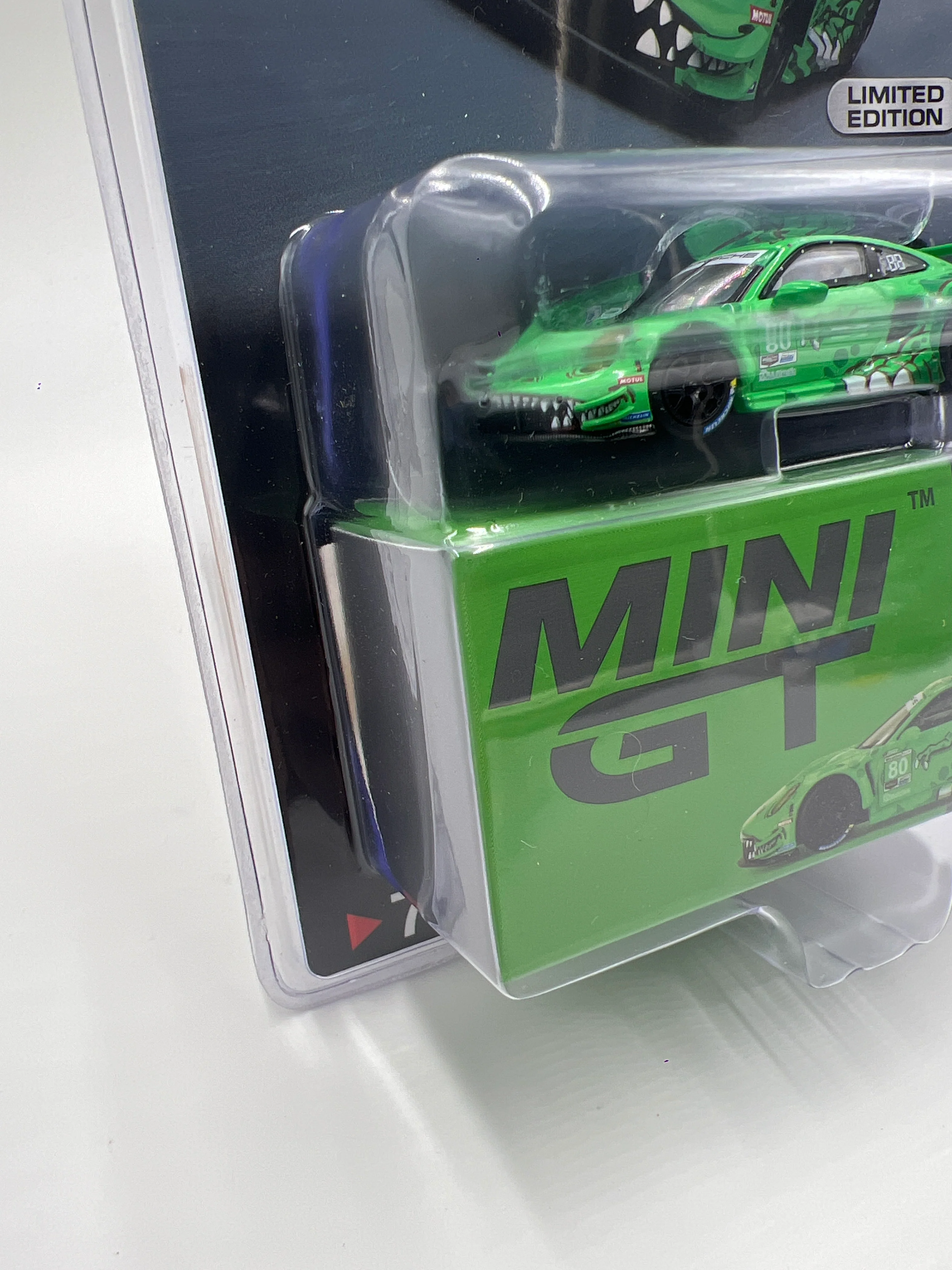 Mini GT Mijo Exclusives #713 Porsche 911 GT3 R #80 Rexy Green - Image 5