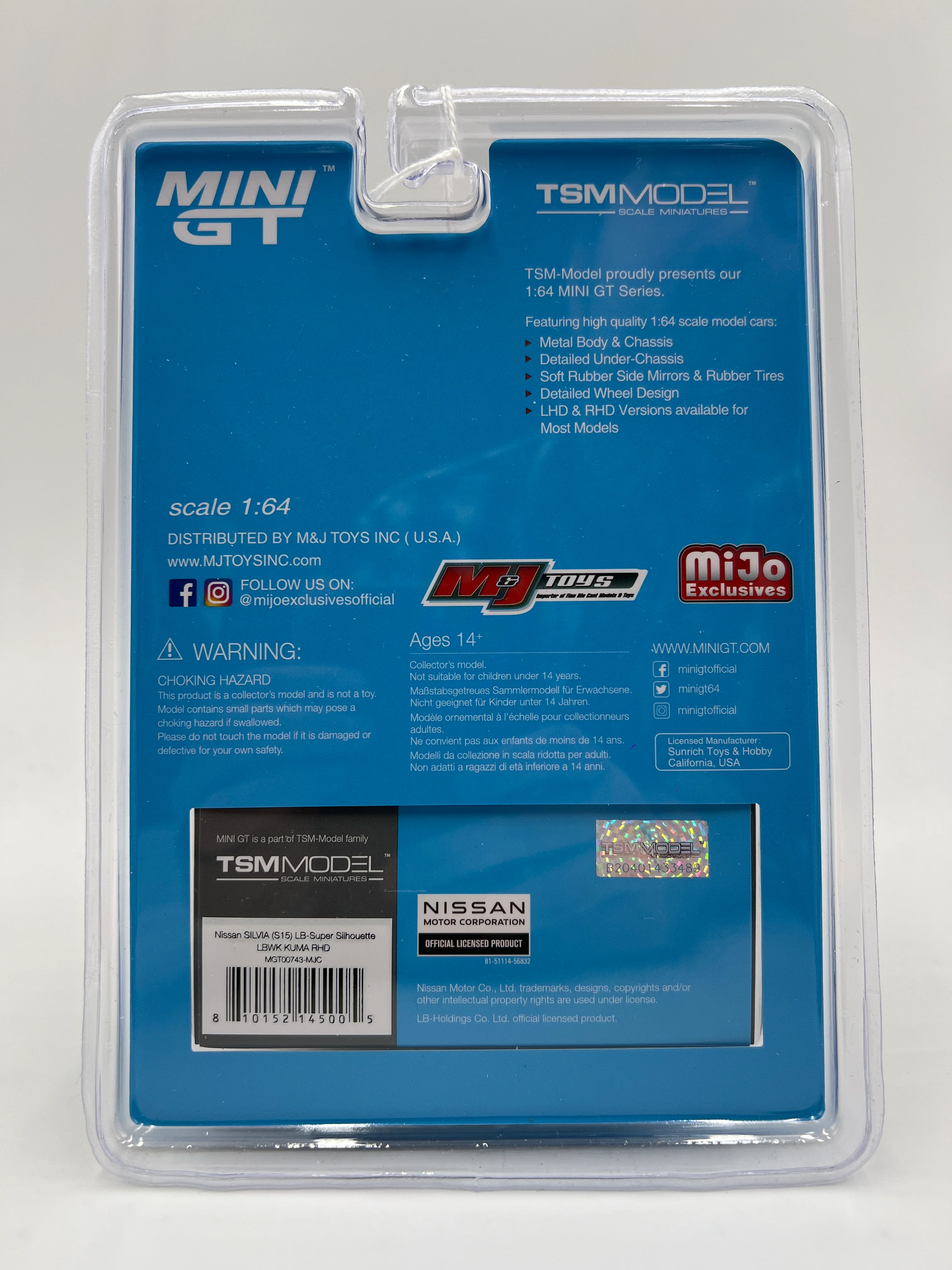 Mini GT Mijo Exclusives Libertywalk #743 CHASE Nissan Silvia S15 LB-Super Silhouette LBWK Kuma - Image 6