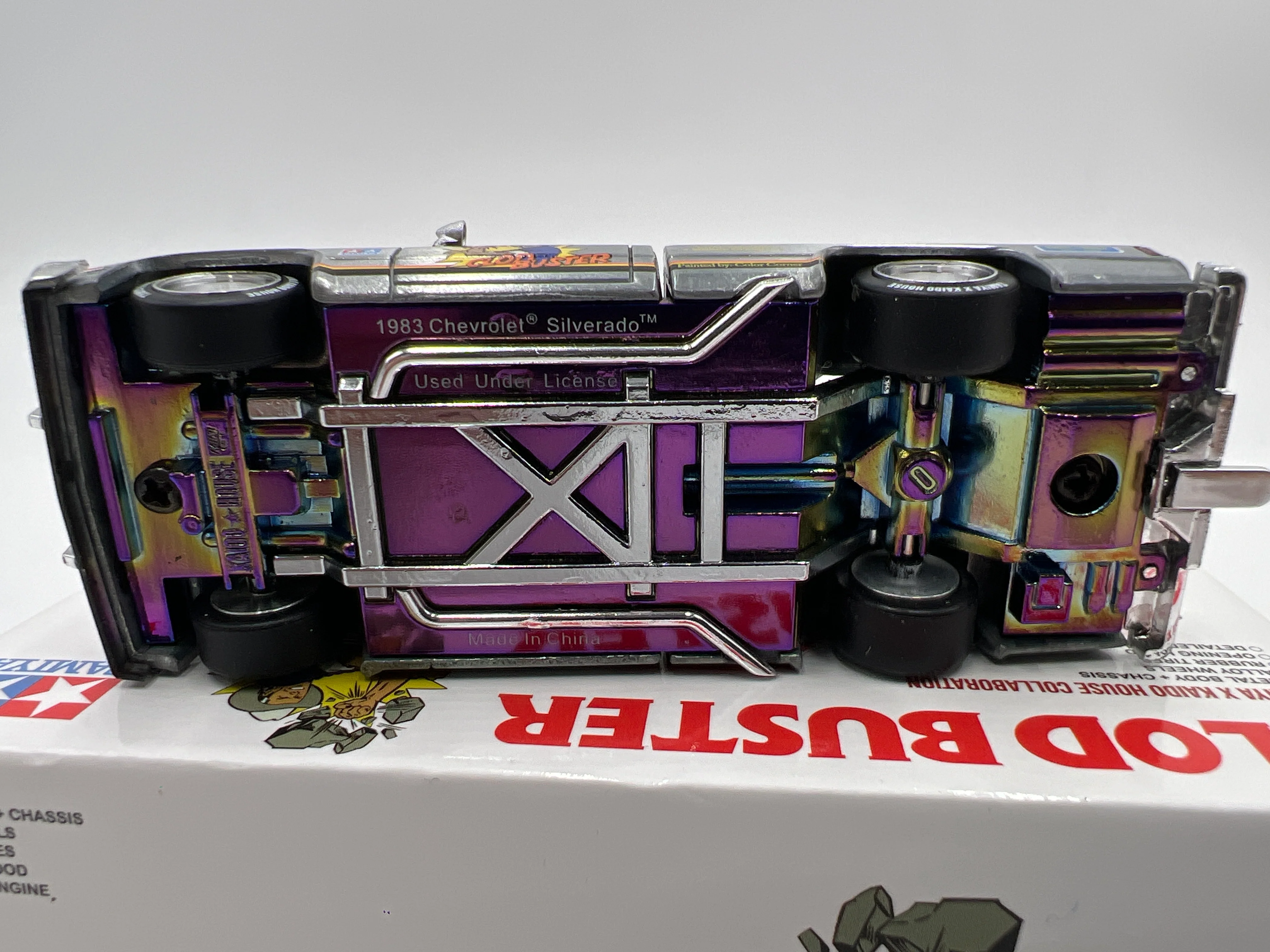 Mini GT x Kaido House #130 CHASE Chevrolet Silverado Tamiya x Kaido House Clod Buster Orange - Image 9