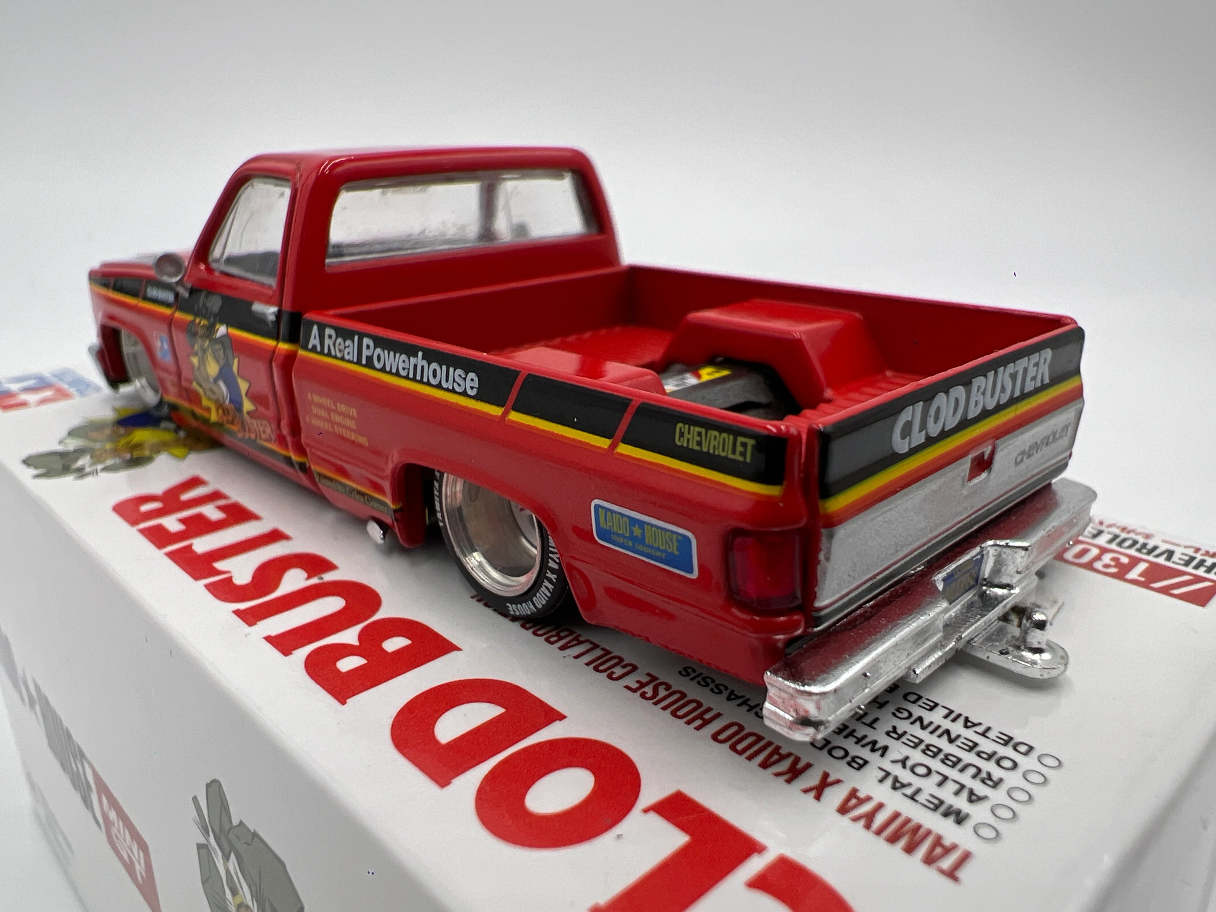 Mini GT x Kaido House #130 Chevrolet Silverado Tamiya x Kaido House Clod Buster Orange - Image 4
