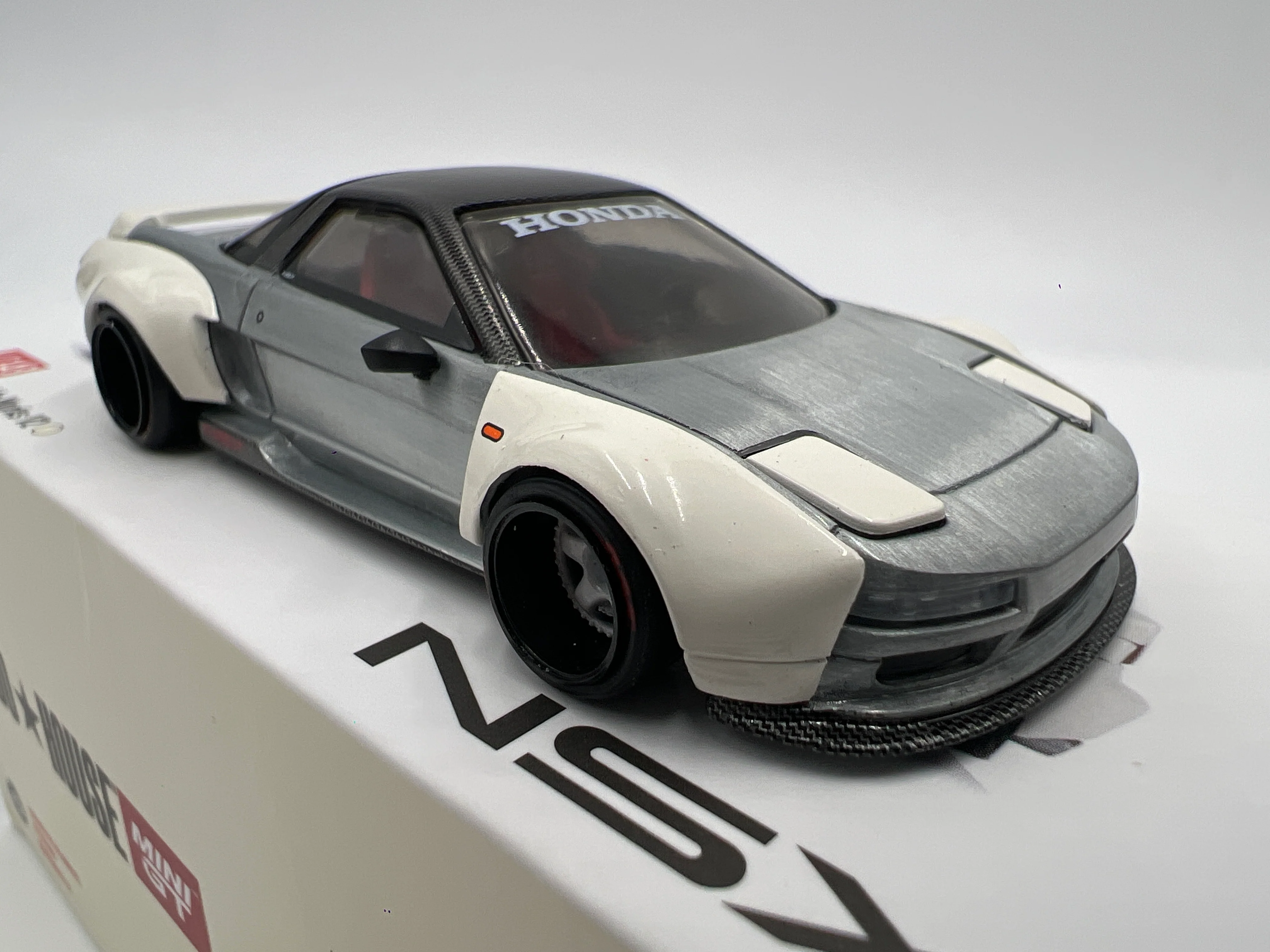 Mini GT x Kaido House RAW CHASE #148 Honda NSX Kaido Works V2 White - Image 3