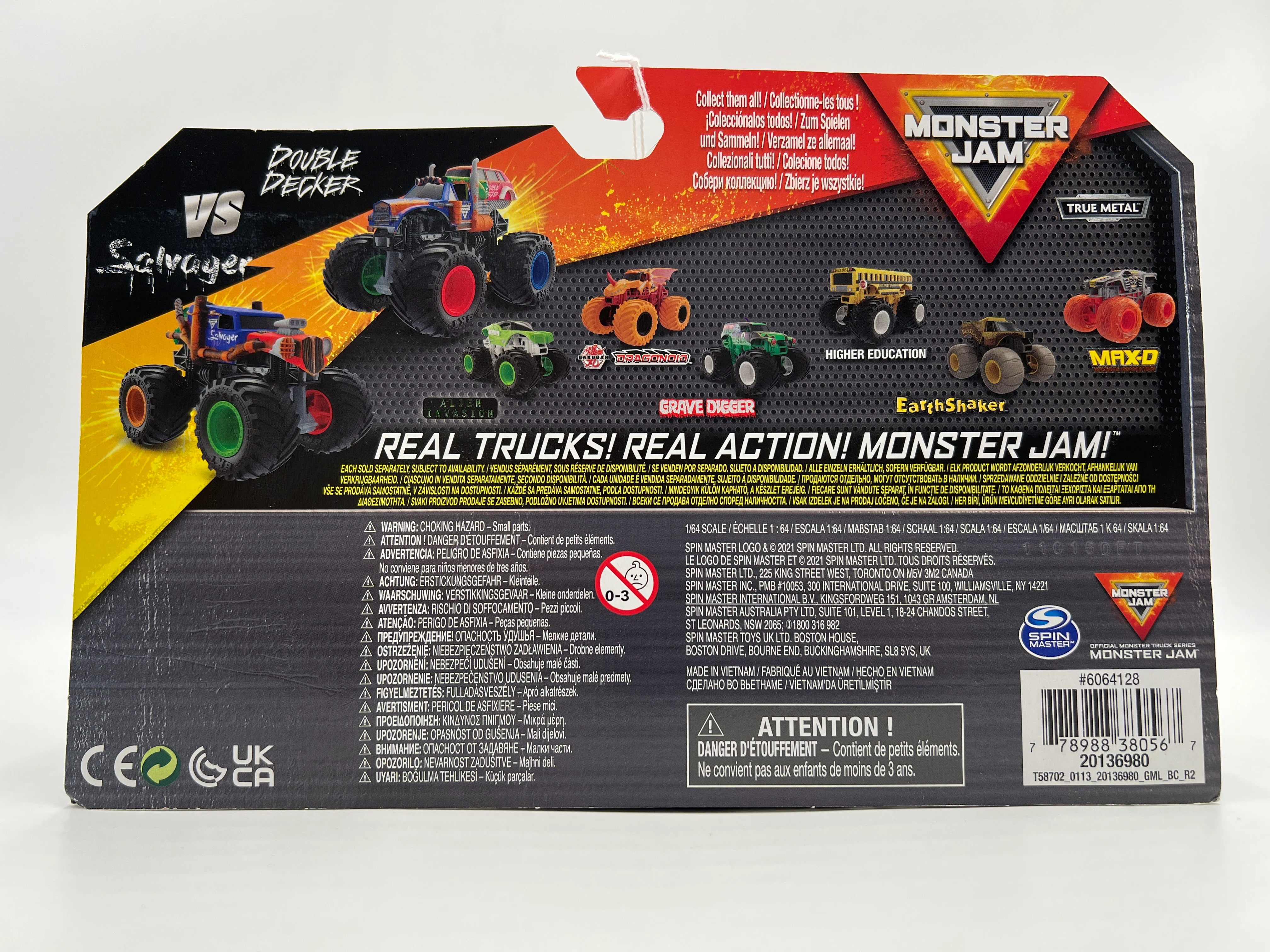 Monster Jam Series 17 2 Pack Salvager Vs Double Decker - Image 7