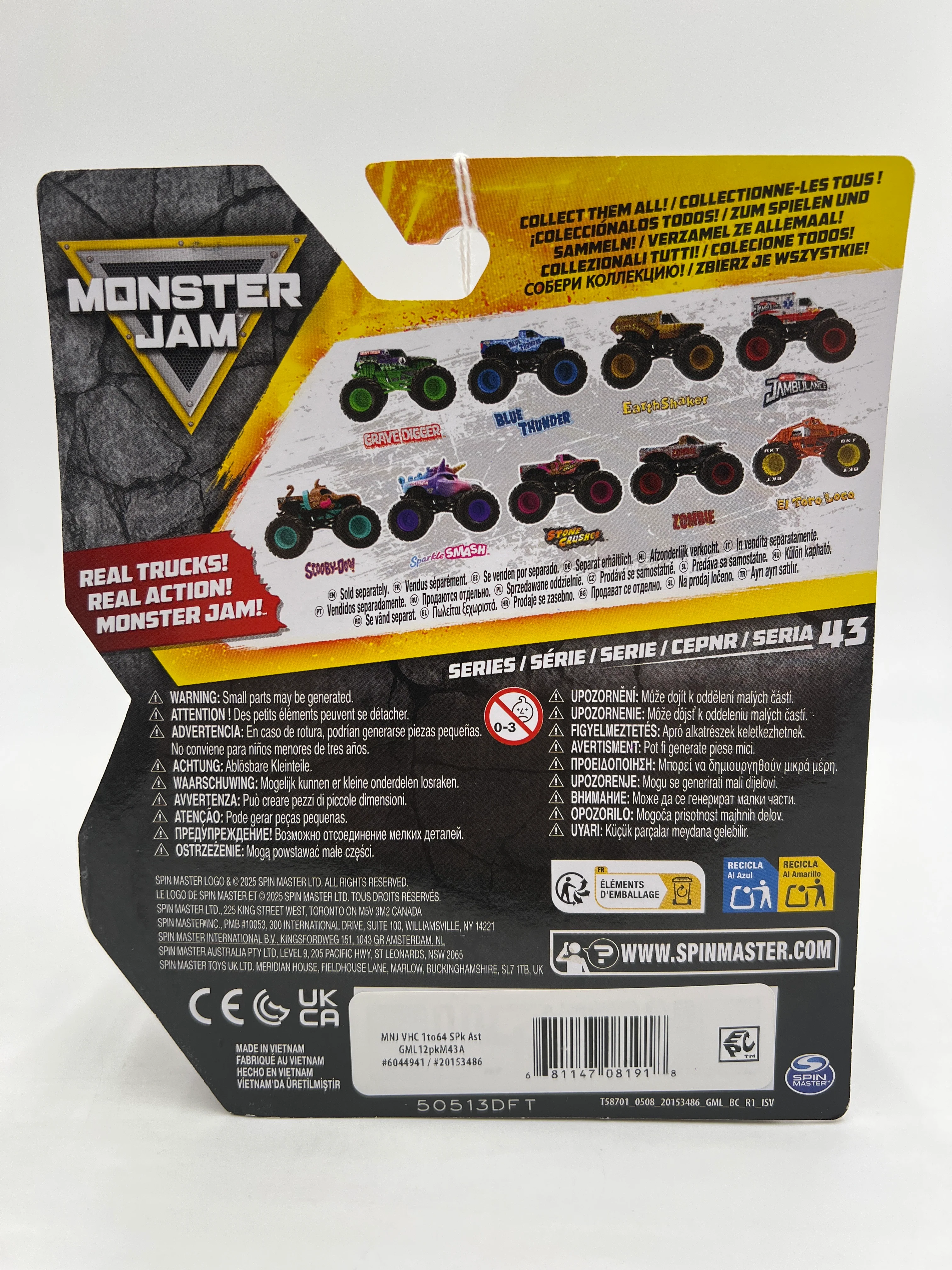 2025 Monster Jam Series 43 Legacy Trucks Sparkle Smash 124E - Image 6
