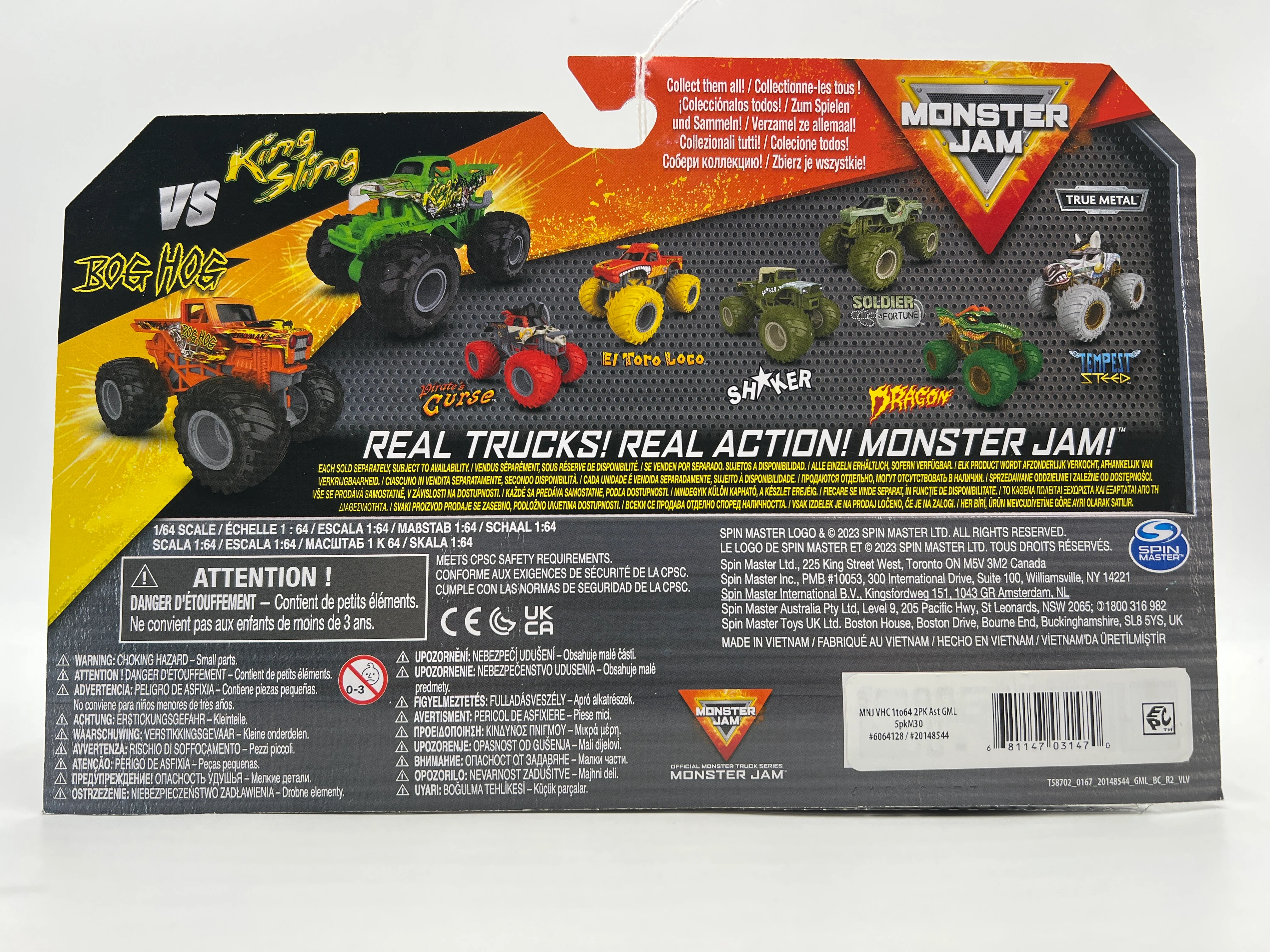 Monster Jam 2 Pack Series 30 Bog Hog vs King Sling 136C - Image 7