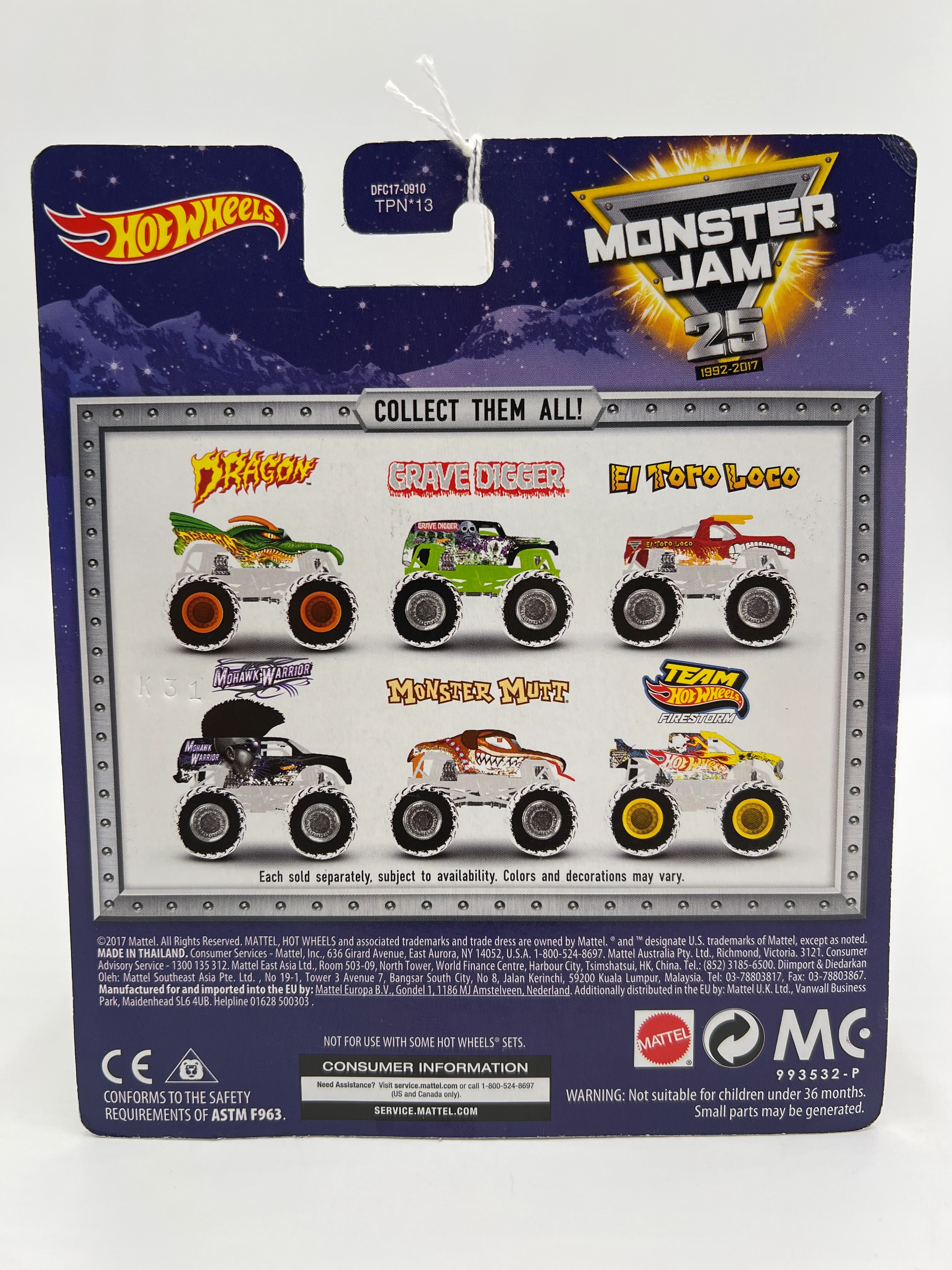 Monster Jam 25th Anniversary Special Holiday Edition Monster Mutt 135B - Image 6