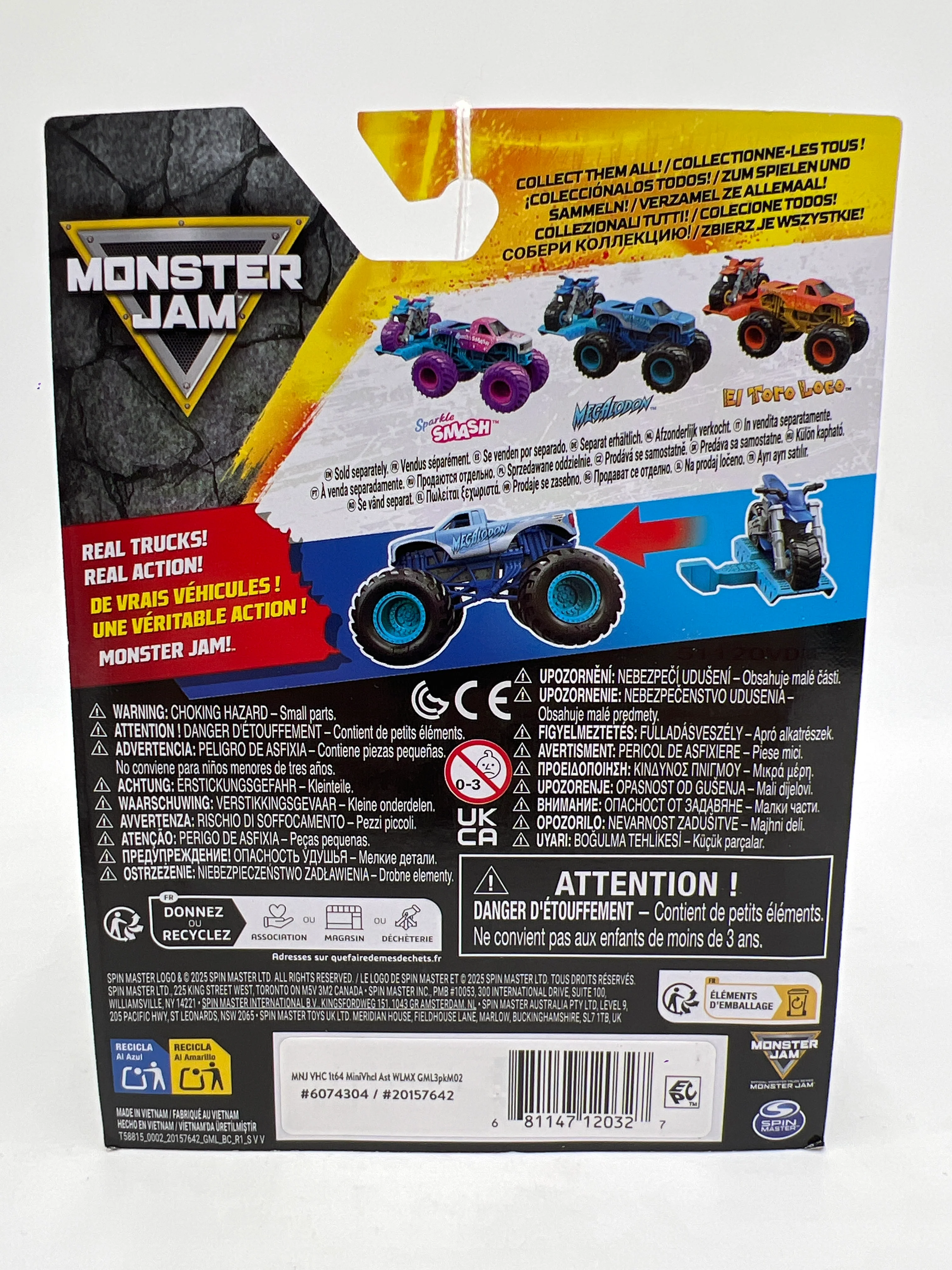 Monster Jam Walmart Exclusive 2 Pack Megalodon W/Dirt Bike 135G - Image 2