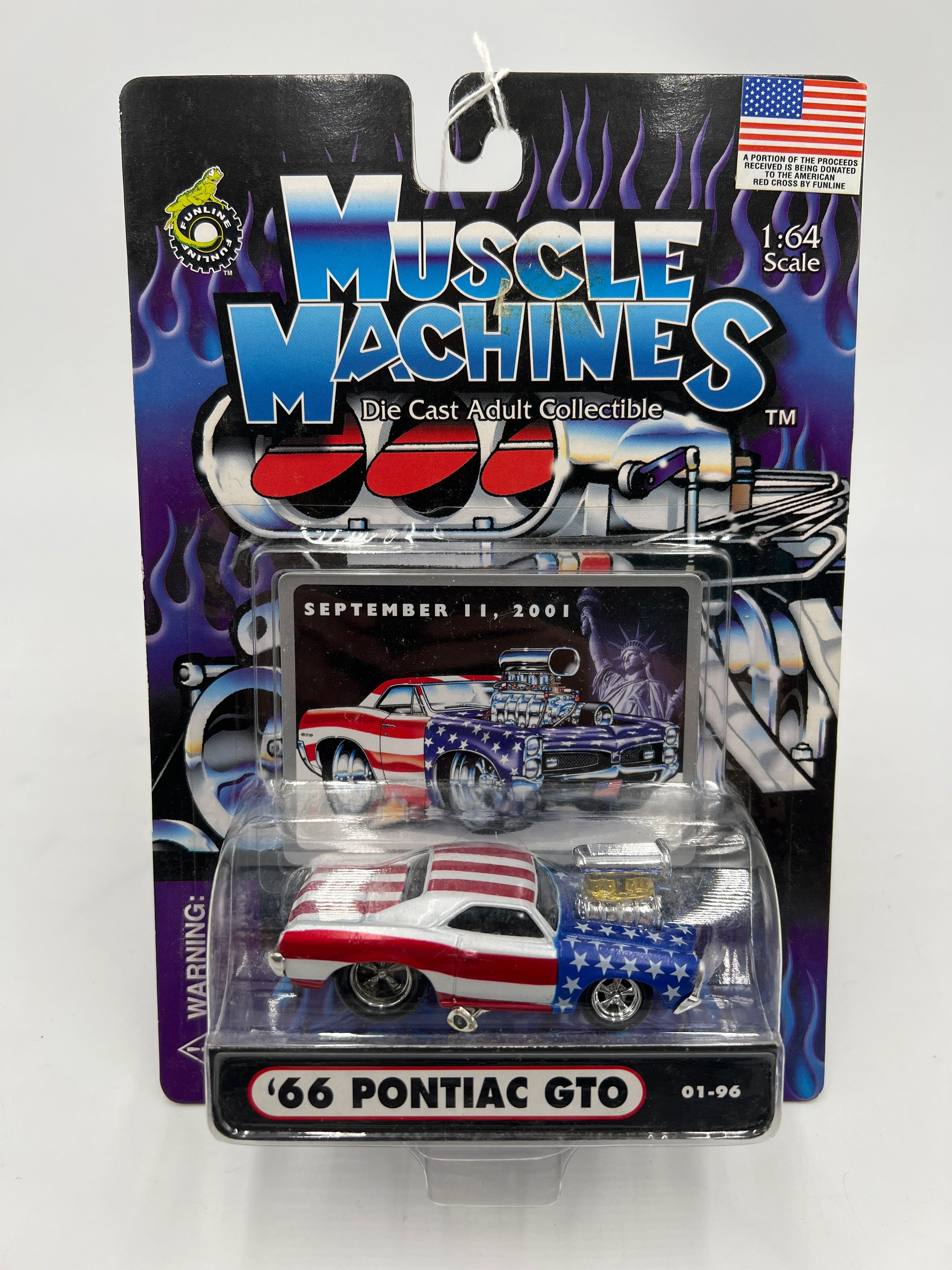 Muscle Machines September 11th, 2001 66 Pontiac GTO American Flag 01-96 222E - Image 2