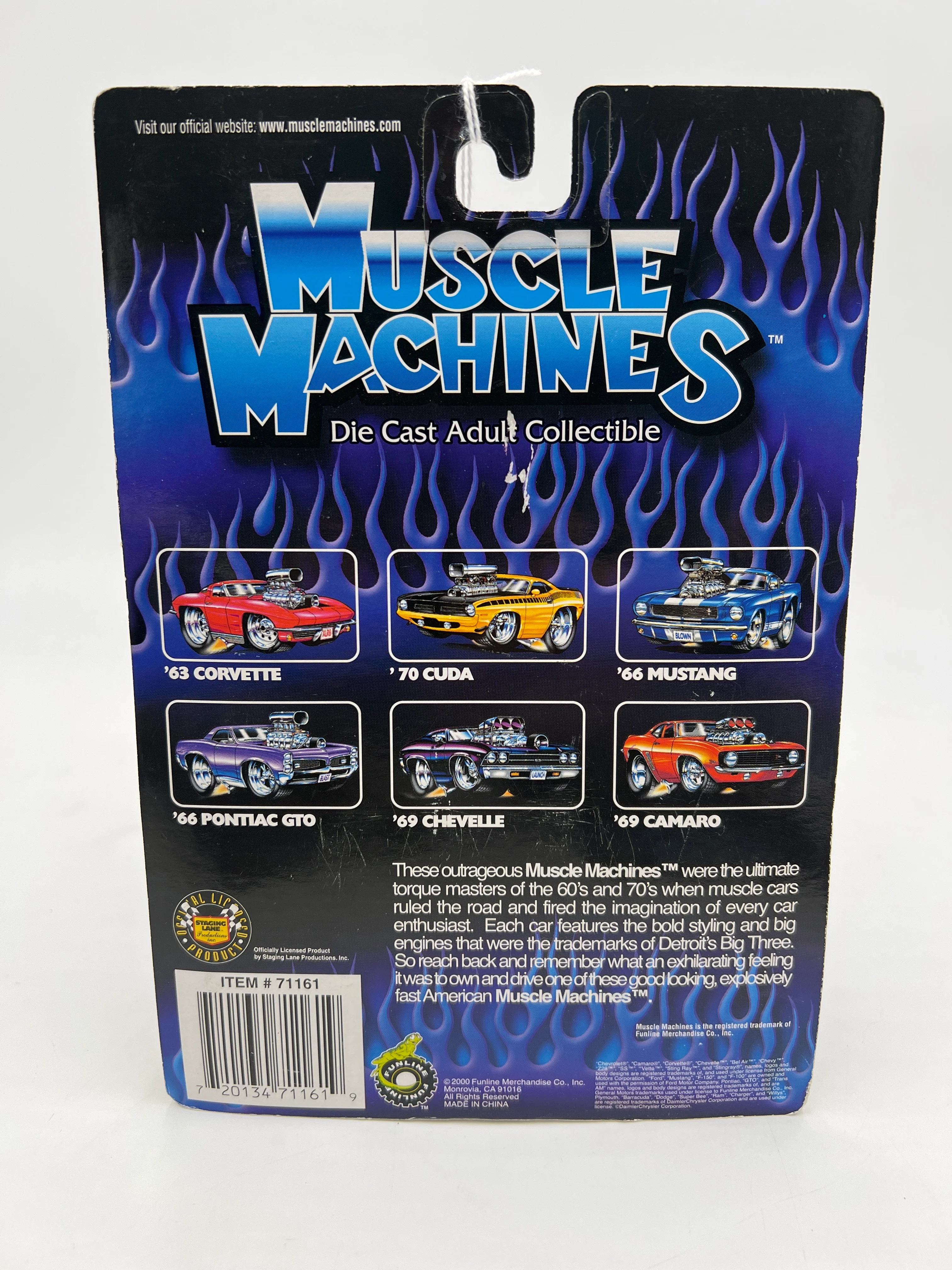 Muscle Machines 69 Camaro Purple 01-29 222D - Image 7