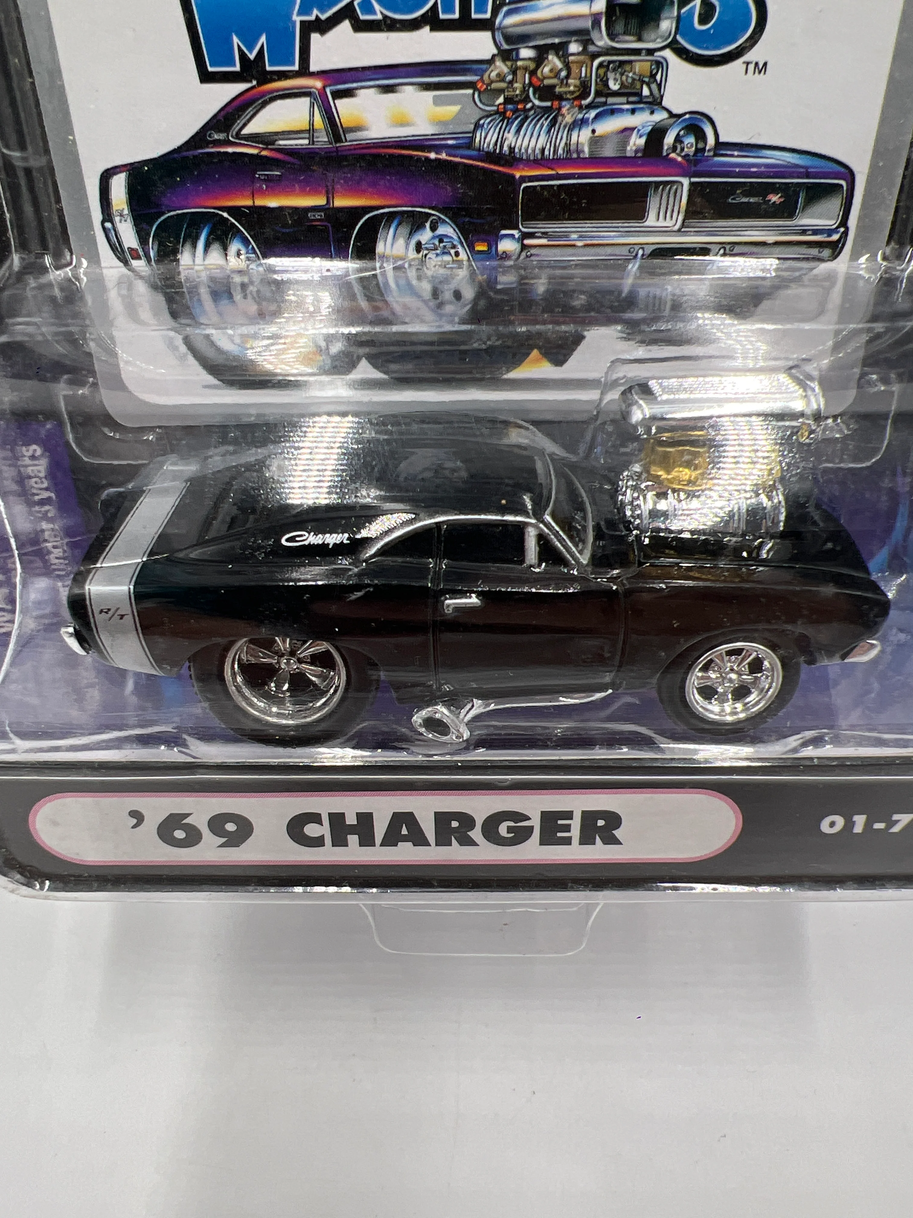Muscle Machines 69 Charger Black 01-76 222A - Image 3