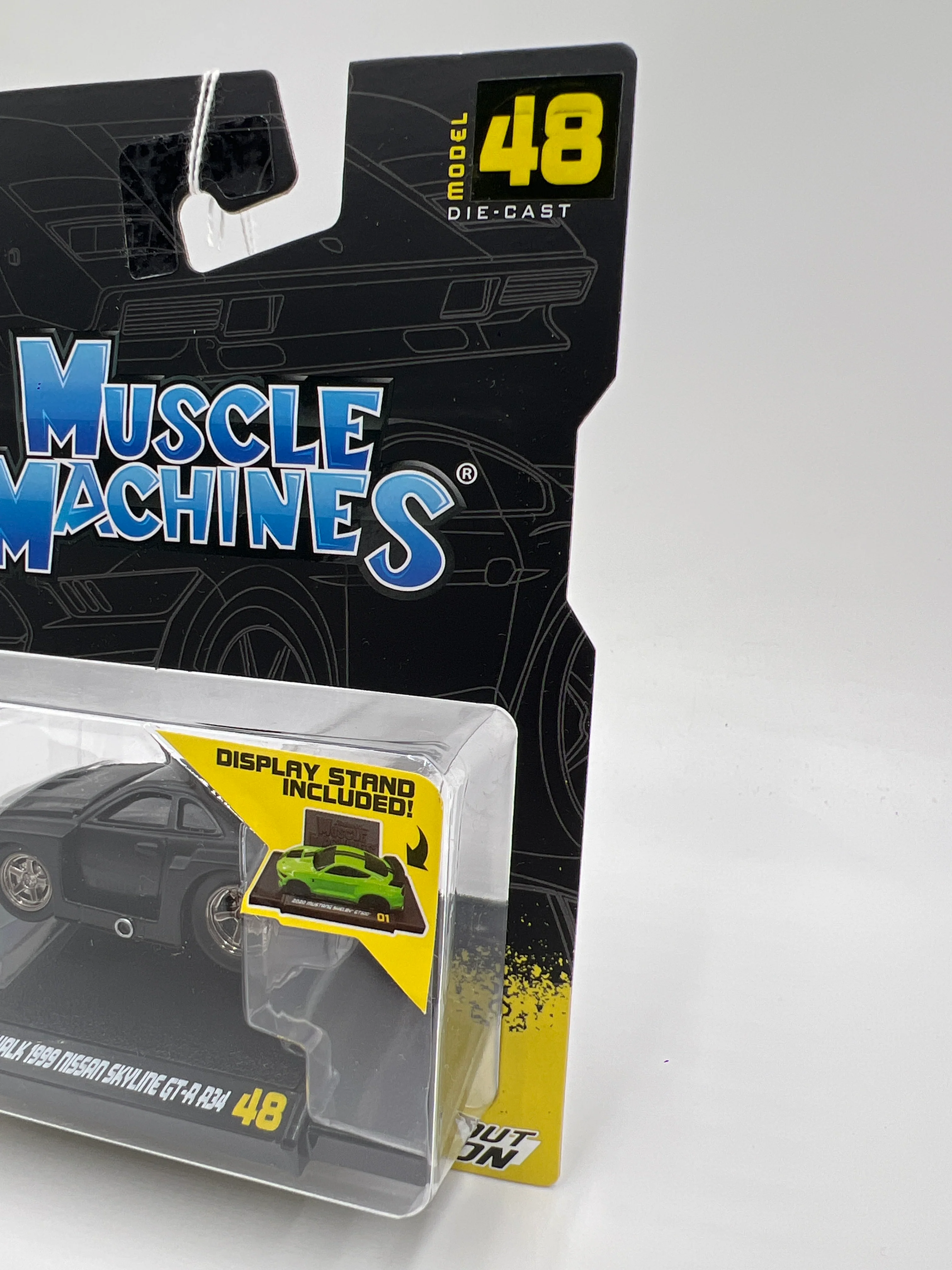 Muscle Machines Blackout Edition Series 8 #48 1999 Nissan Skyline GT-R R34 Matte Black SR - Image 3