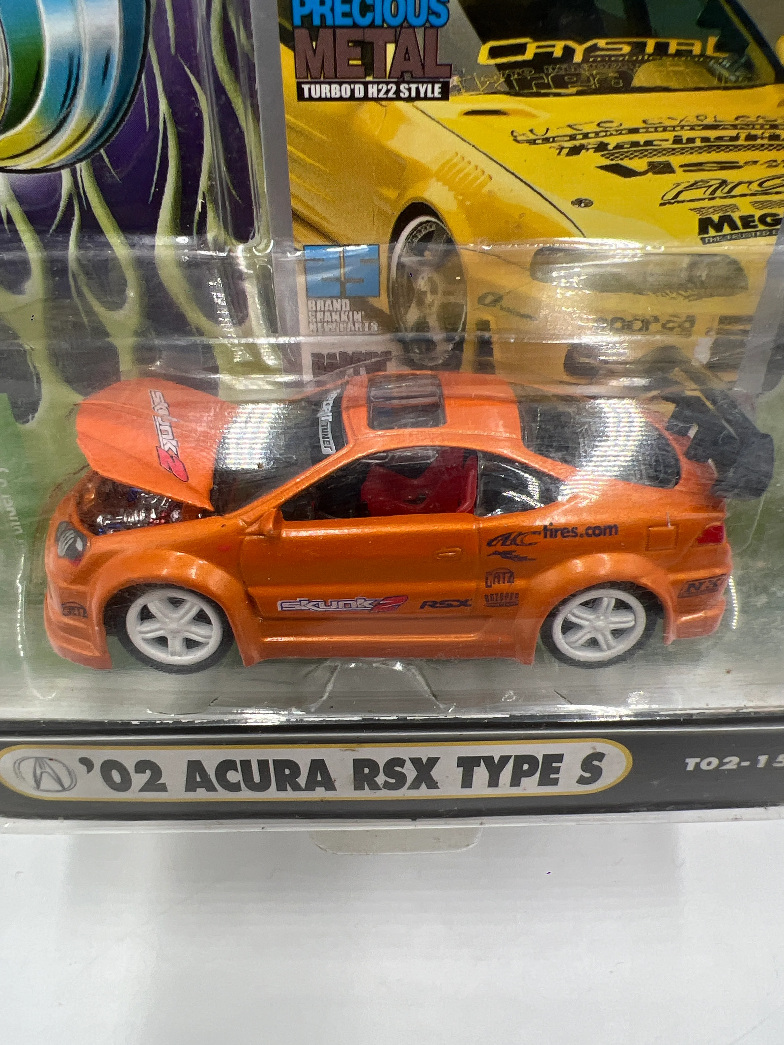 Muscle Machines Import Tuner 02 Acura RSX Type S Orange T02-15 220F - Image 3