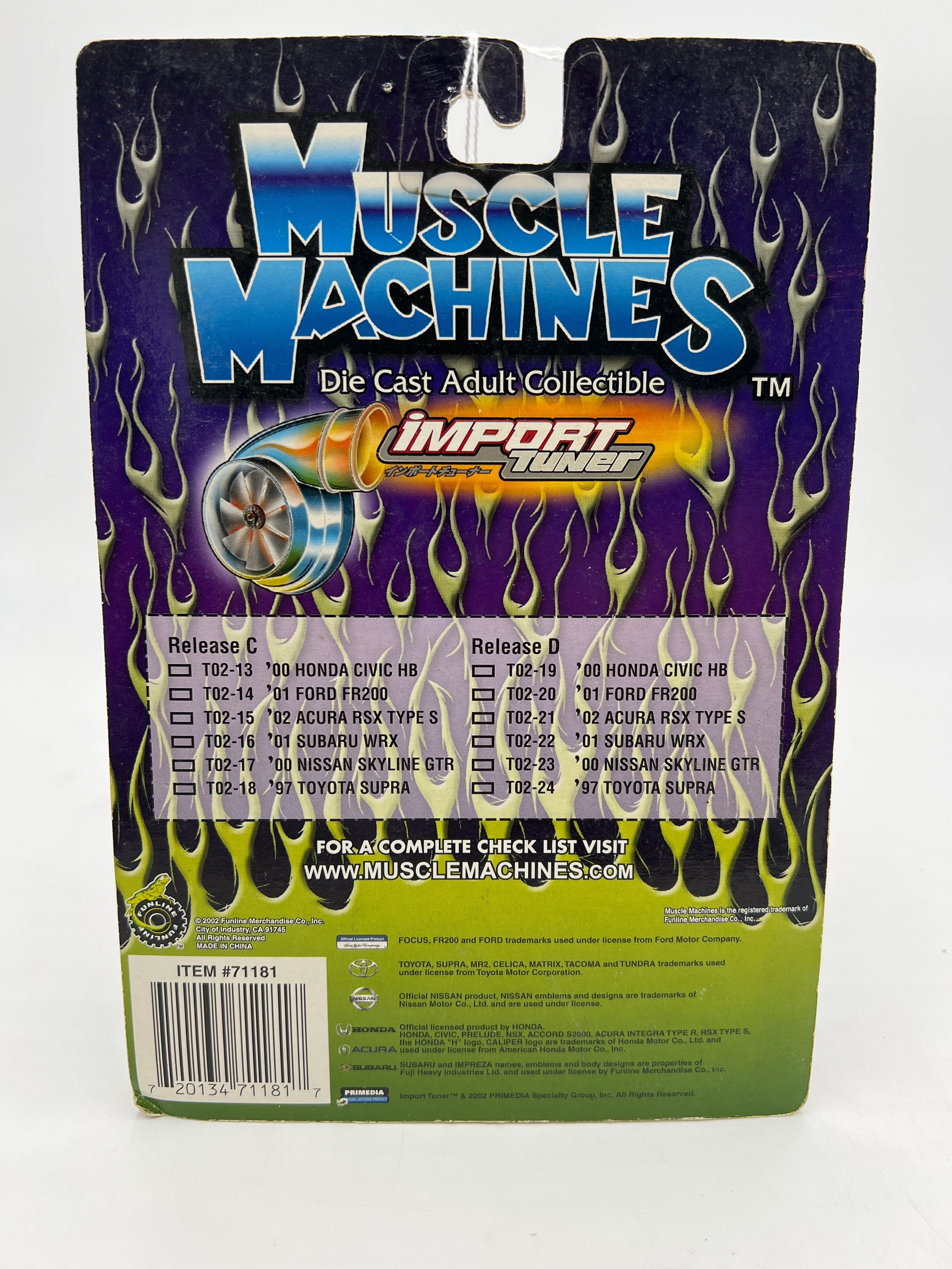 Muscle Machines Import Tuner 02 Acura RSX Type S Orange T02-15 220F - Image 6