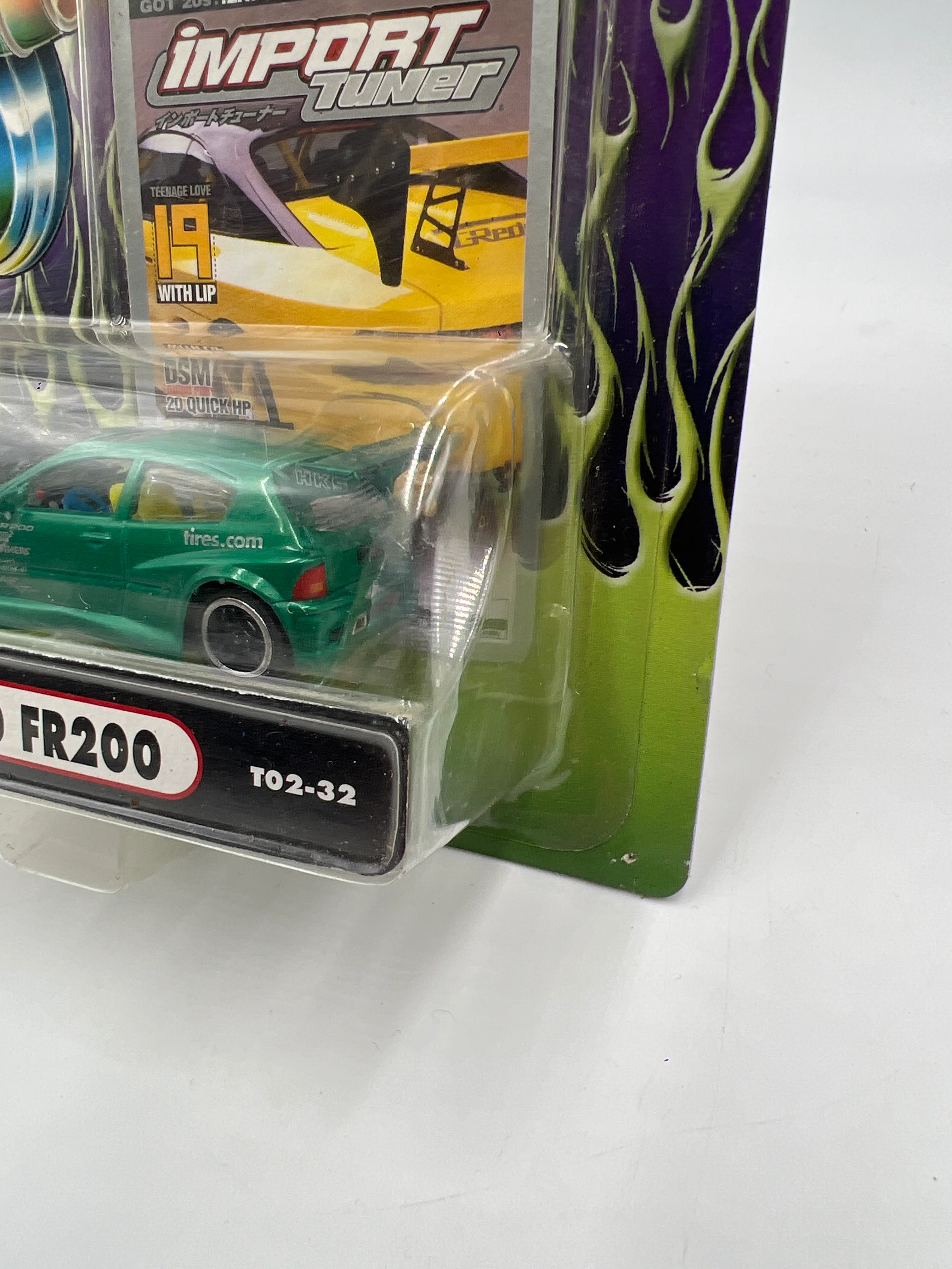 Muscle Machines Import Tuner 01 Ford FR200 Green T02-32 J Hook Torn 220E - Image 4