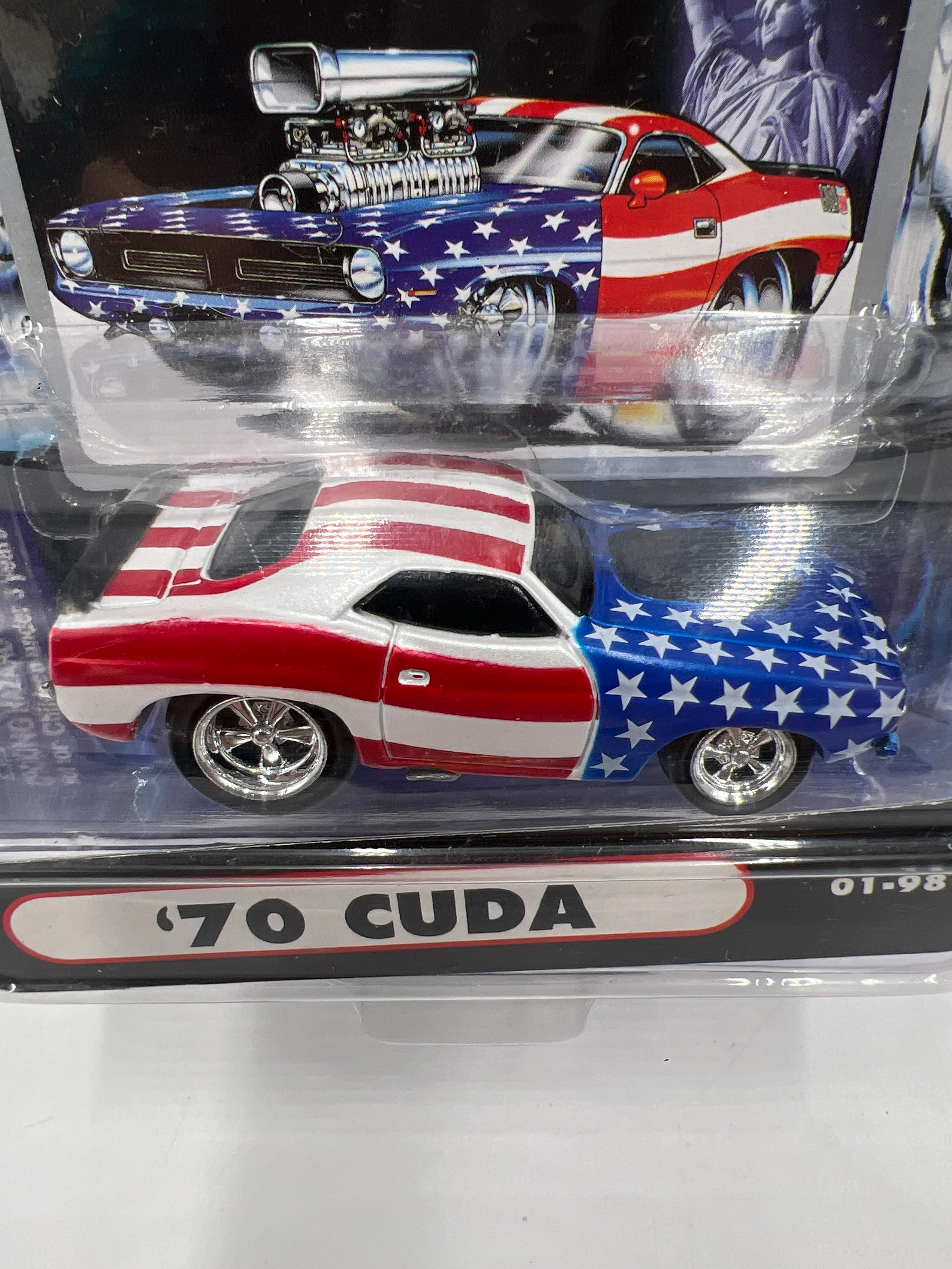 Muscle Machines September 11th, 2001 70 Cuda American Flag 01-98 CHASE Race Version - Image 3