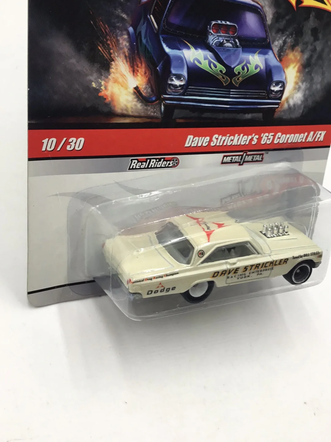 Hot wheels drag strip demons 10/30 Dave Stricklers 1965 Dodge Coronet A/FX - Image 3