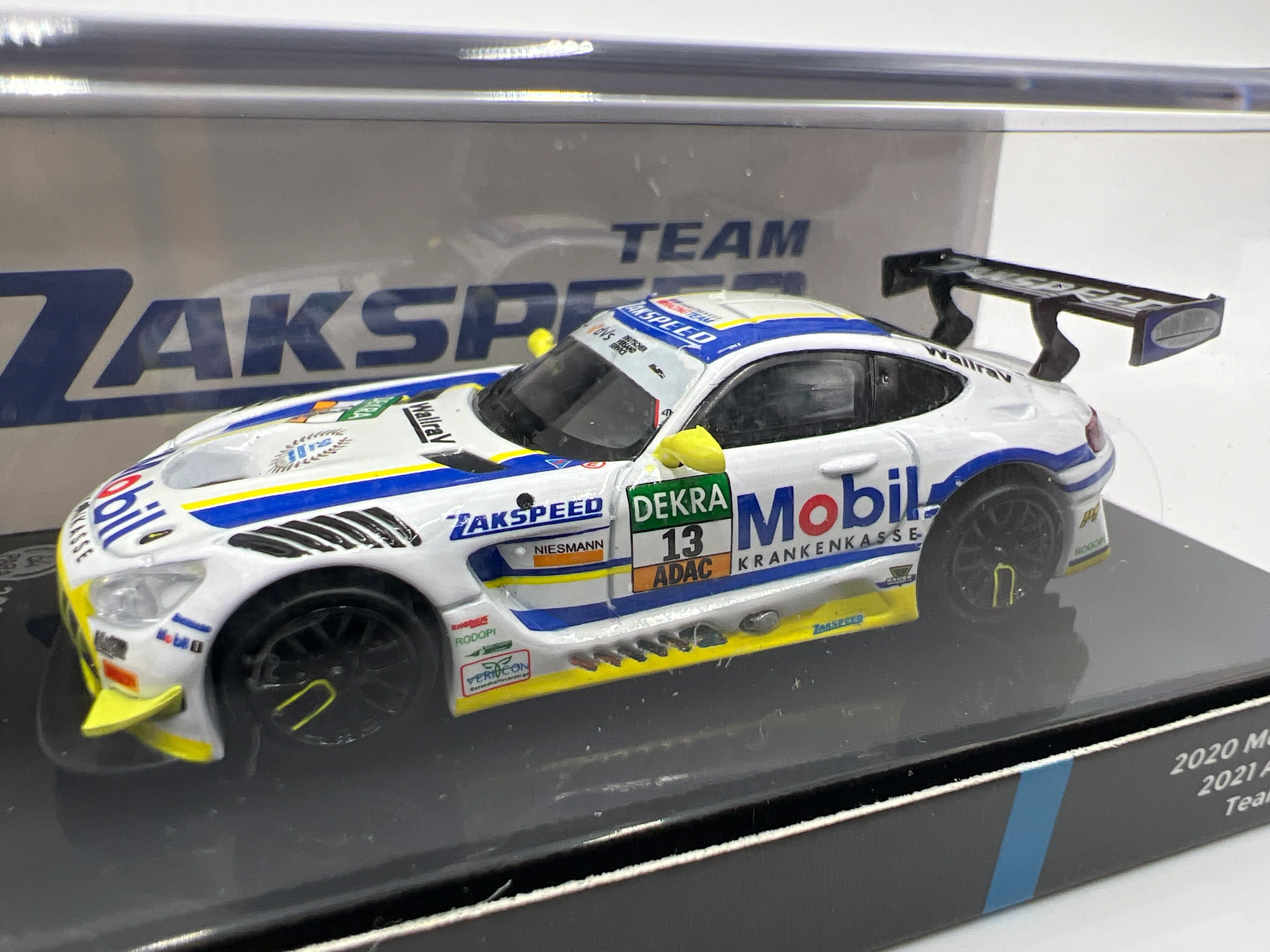 Para64 1:64 Scale Diecast Team Zakapeed #13 Mobil 2020 Mercedes-AMG GT3 White - Image 3