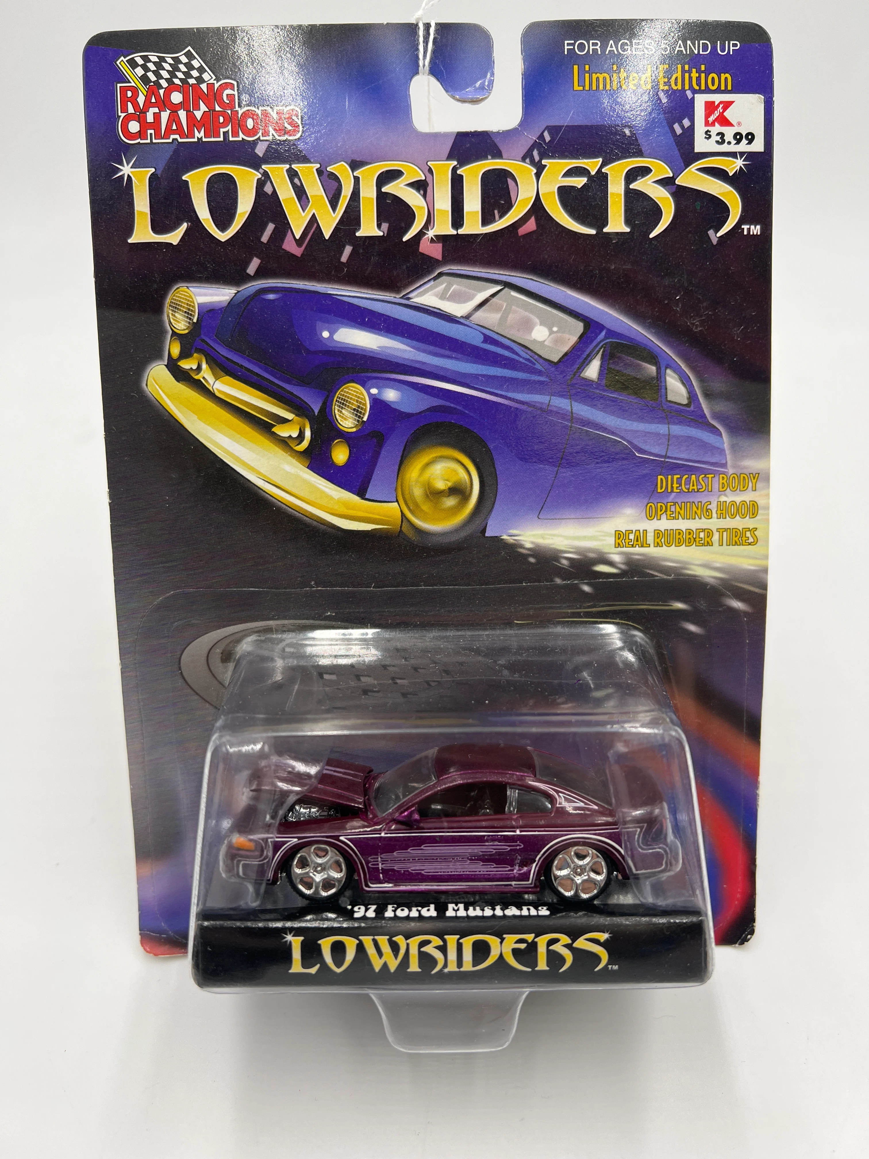 Racing Champions Lowriders 97 Ford Mustang Purple 183G - Image 2