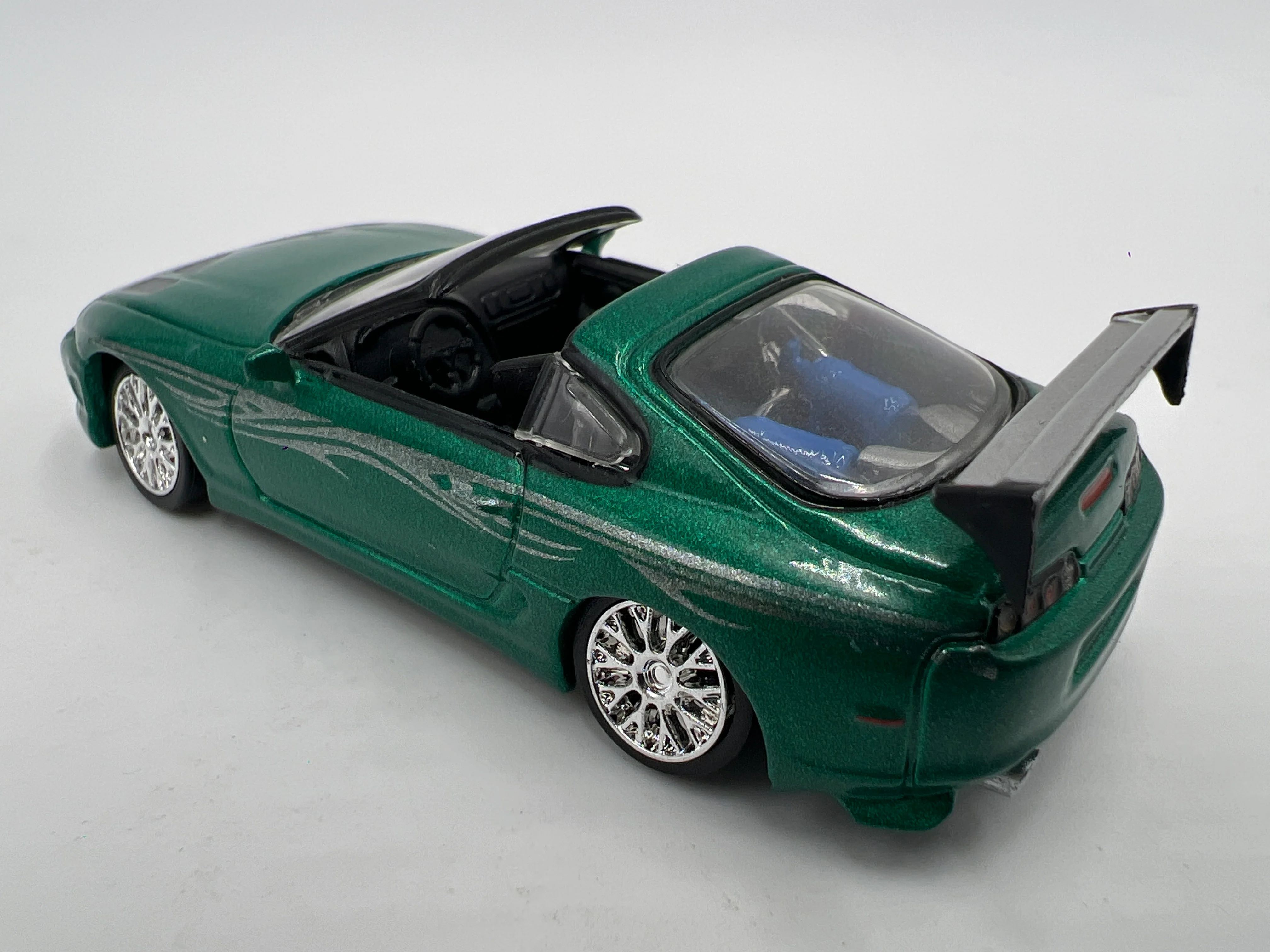Racing Champions 1/64 Fast & Furious 1995 Toyota Supra Green Loose - Image 2