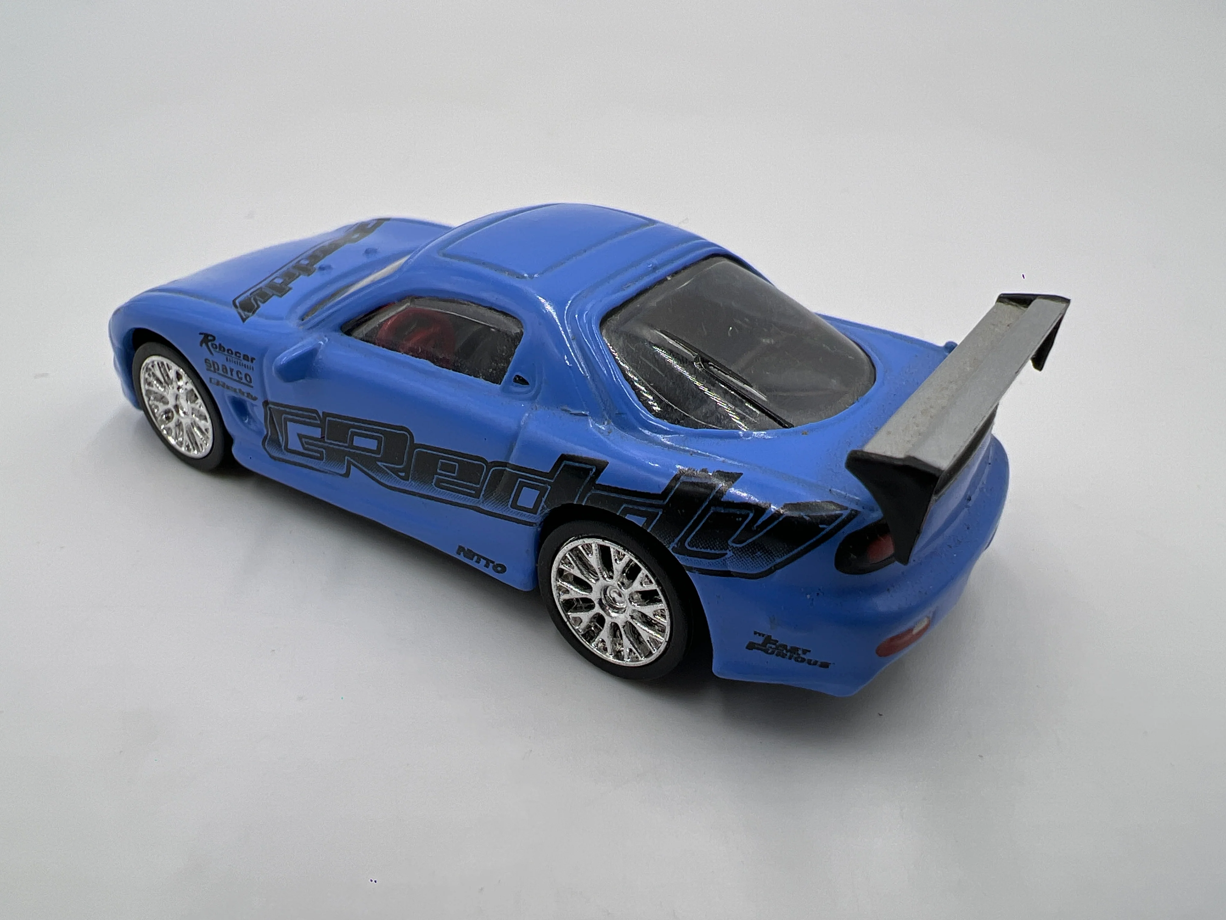 Racing Champions Fast & Furious 1993 Mazda RX-7 Blue Loose - Image 3