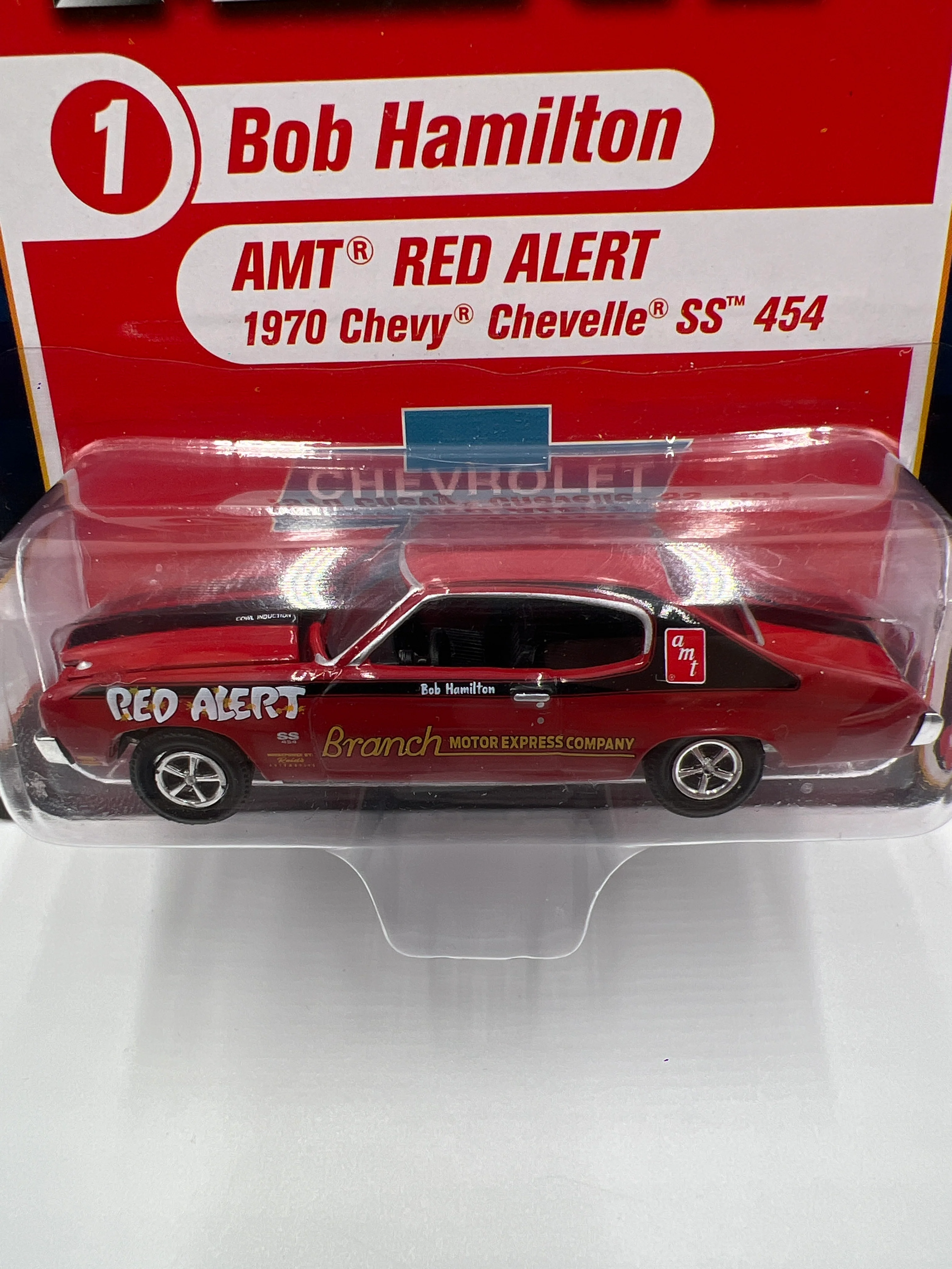 Racing Champions Mint Legends Of The Quarter Mile Release 1 #1 Bob Hamilton 1970 Chevy Chevelle SS 454 Red 218F - Image 3