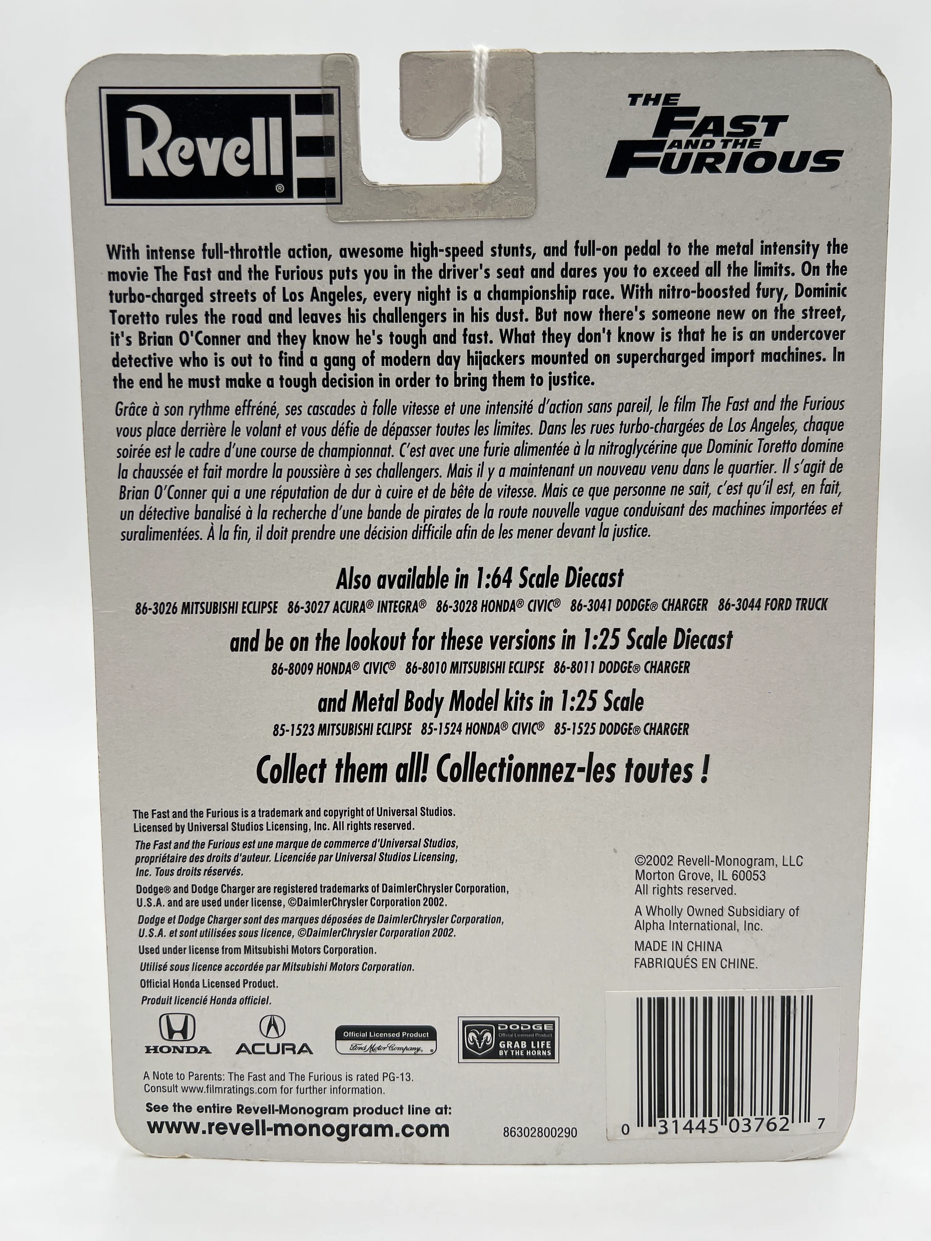 Revell The Fast And The Furious #102 Hectors Honda Civic - Image 7