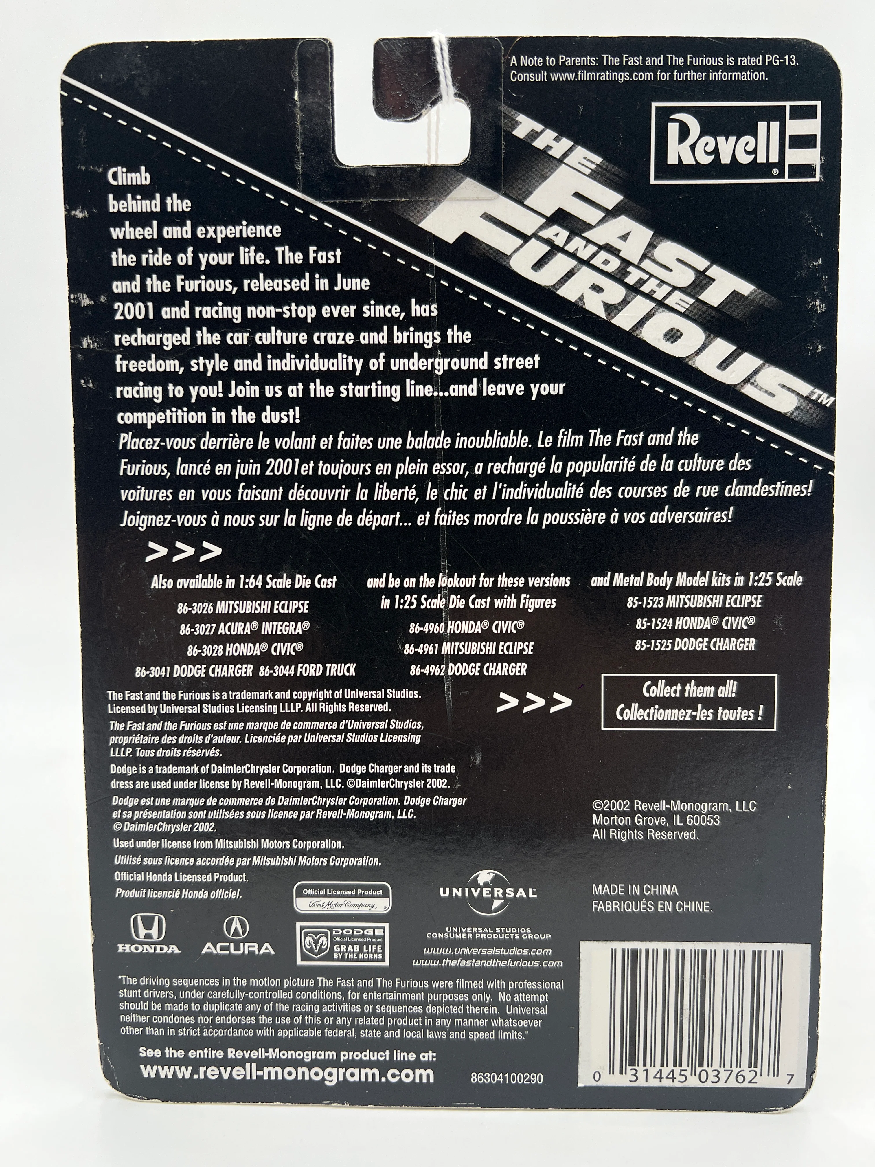 Revell The Fast And The Furious #115 Dodge Charger Black Movie Merch Card SR - Image 7