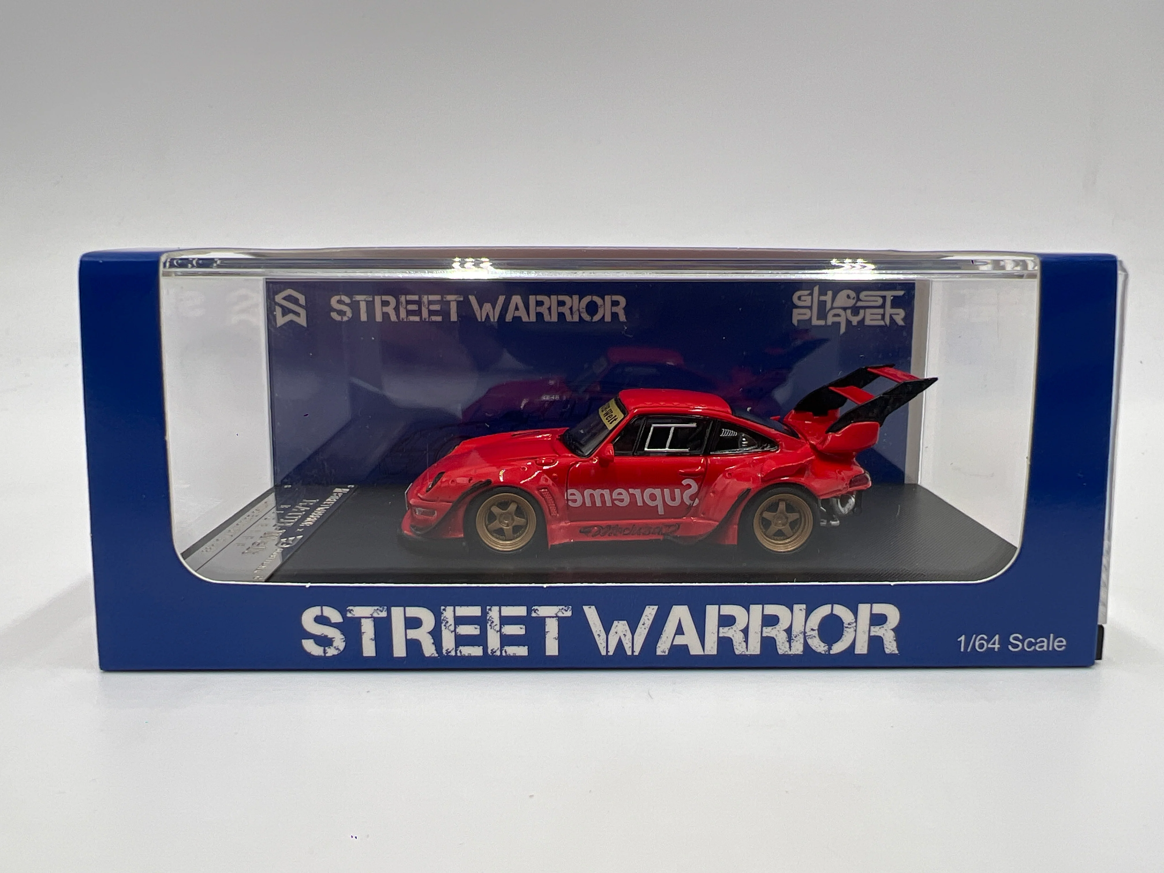 Street Warrior x Ghost Player 1/64 #317/499 Supreme Porsche RWB Red - Image 8