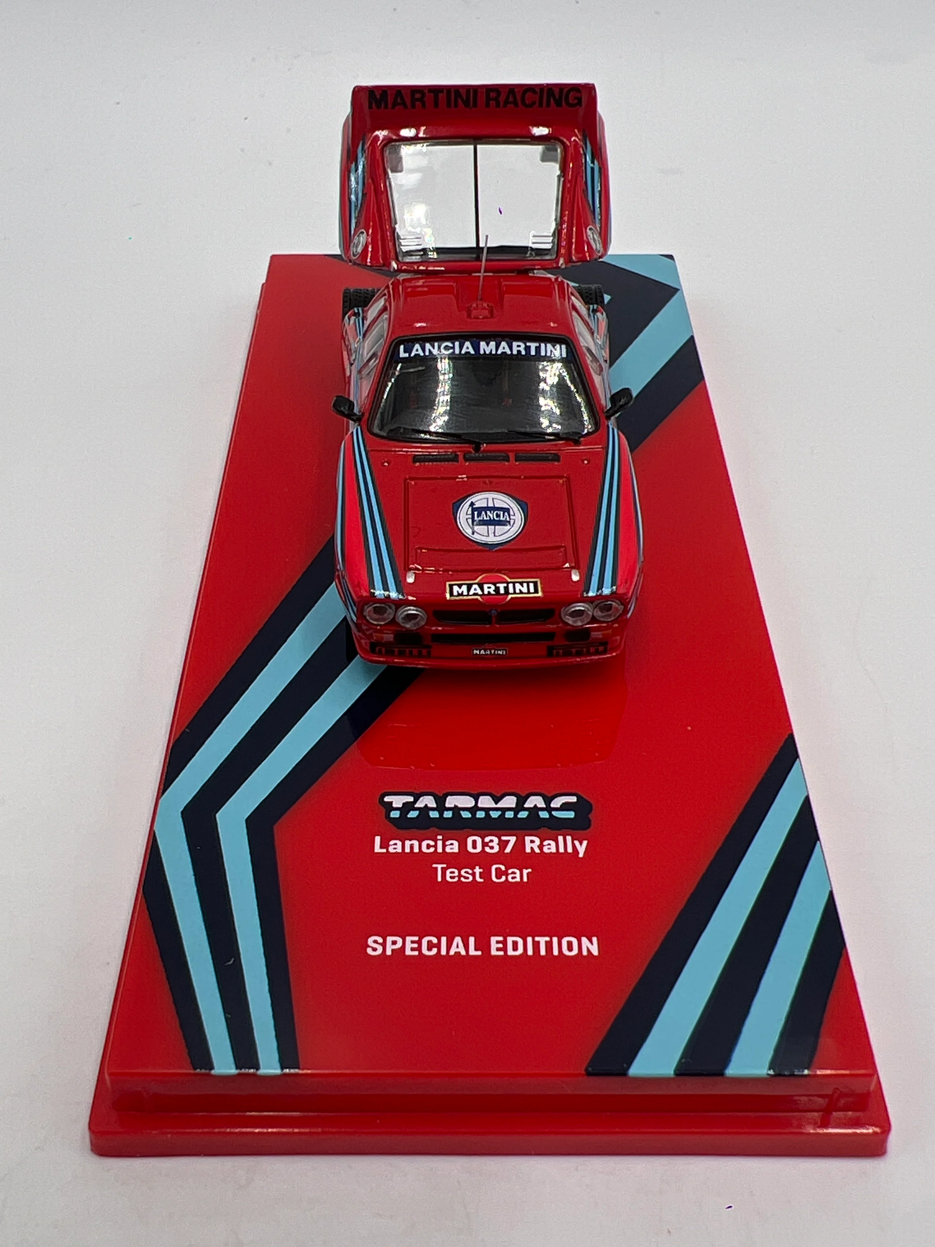Tarmac Works x Hobby64+ Lancia 037 Rally Test Car Martini Special Edition - Image 4