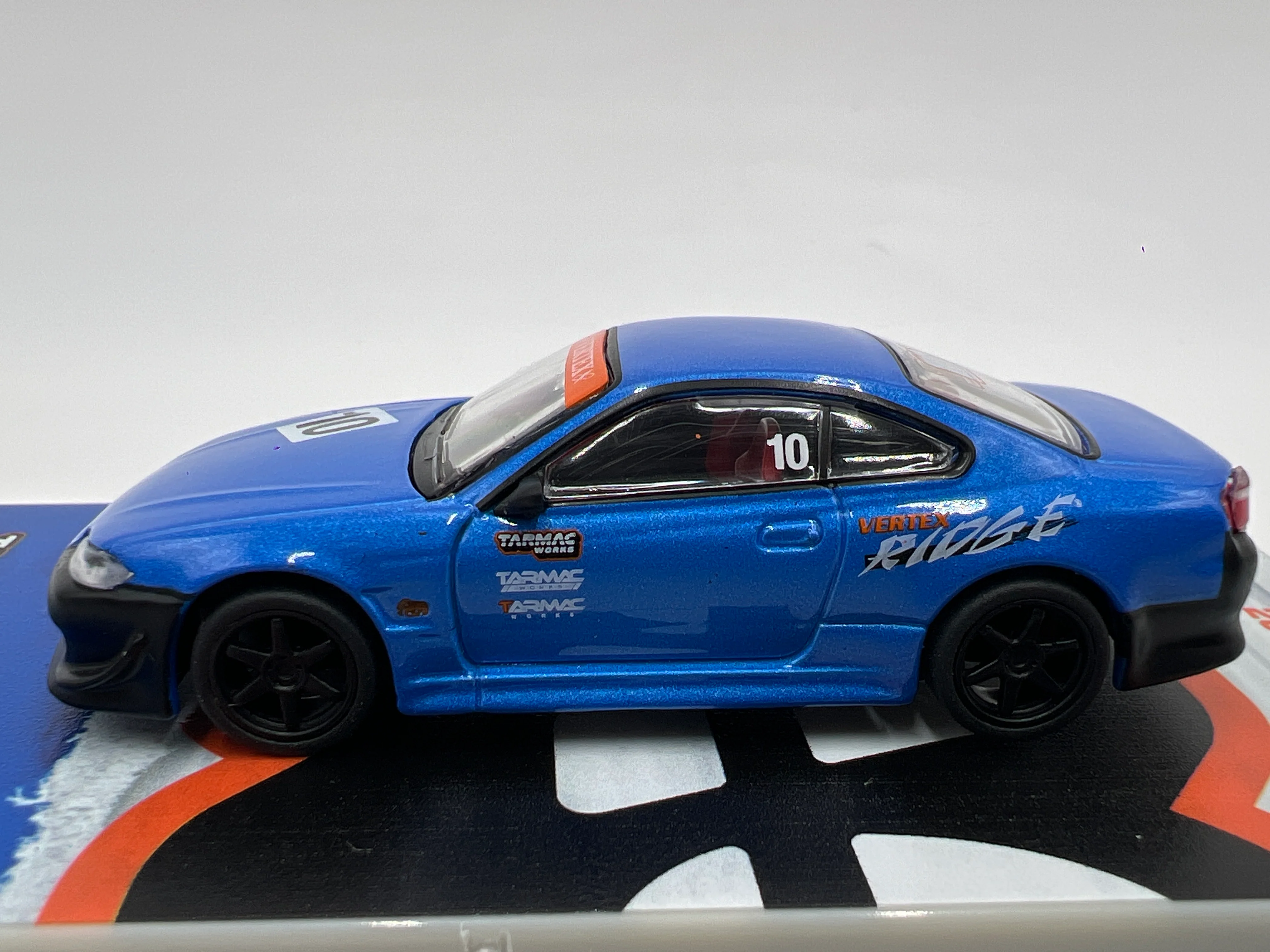 Tarmac Works 10th Anniversary VERTEX Nissan Silvia S15 Blue/Black - Image 4