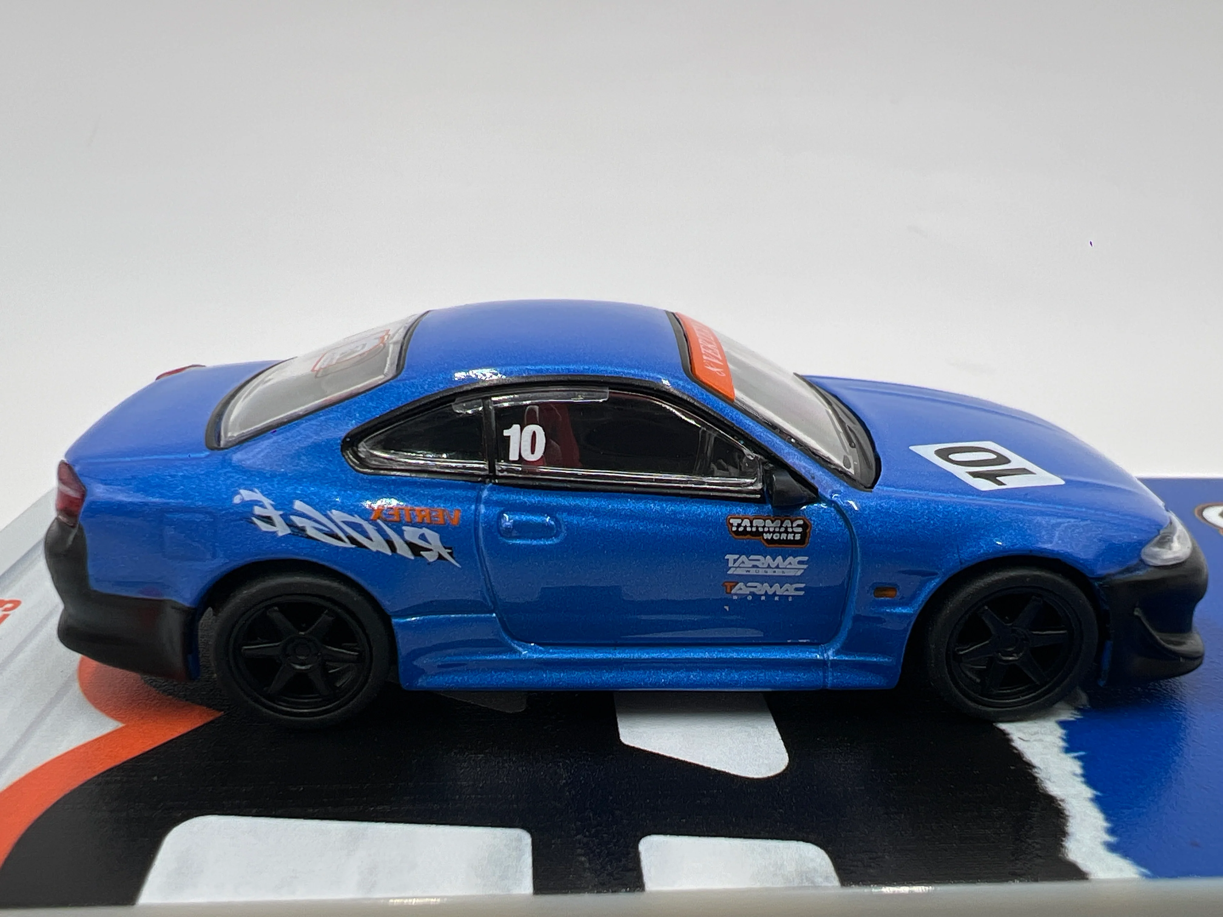 Tarmac Works 10th Anniversary VERTEX Nissan Silvia S15 Blue/Black - Image 5